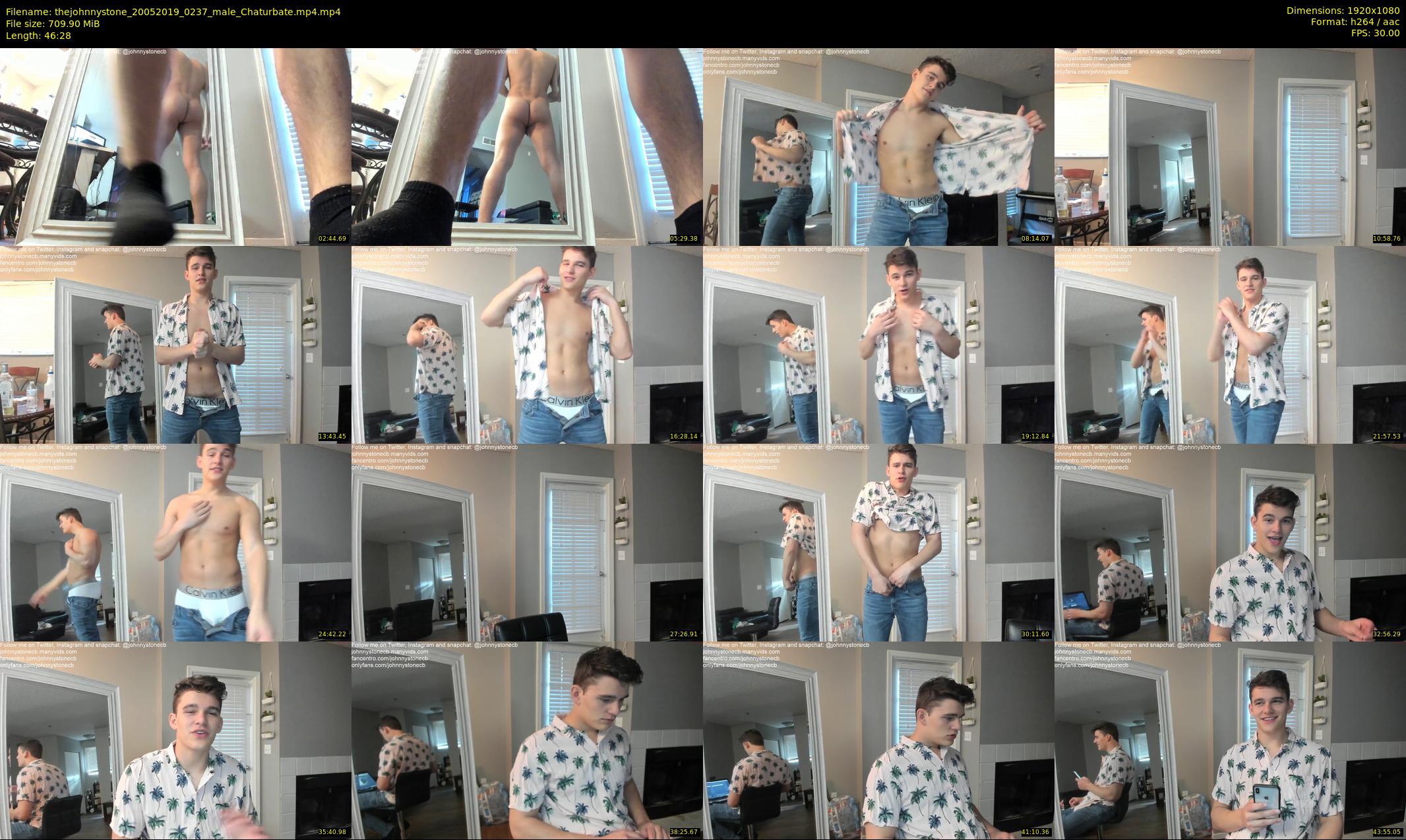 thejohnnystone — 47 minute Chaturbate male cam show recording, 1080p, May 20, 2019
