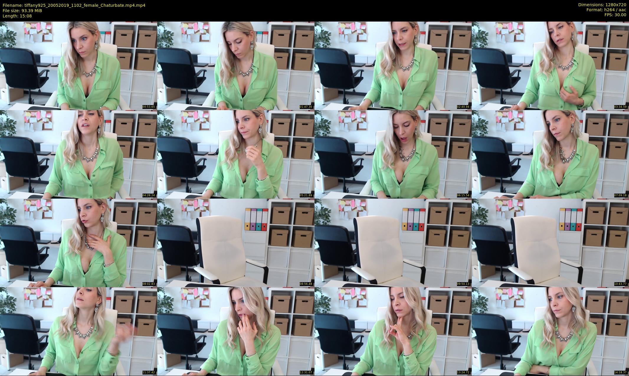 tiffany925 — 16 minute Chaturbate female cam show recording, 720p, May 20, 2019