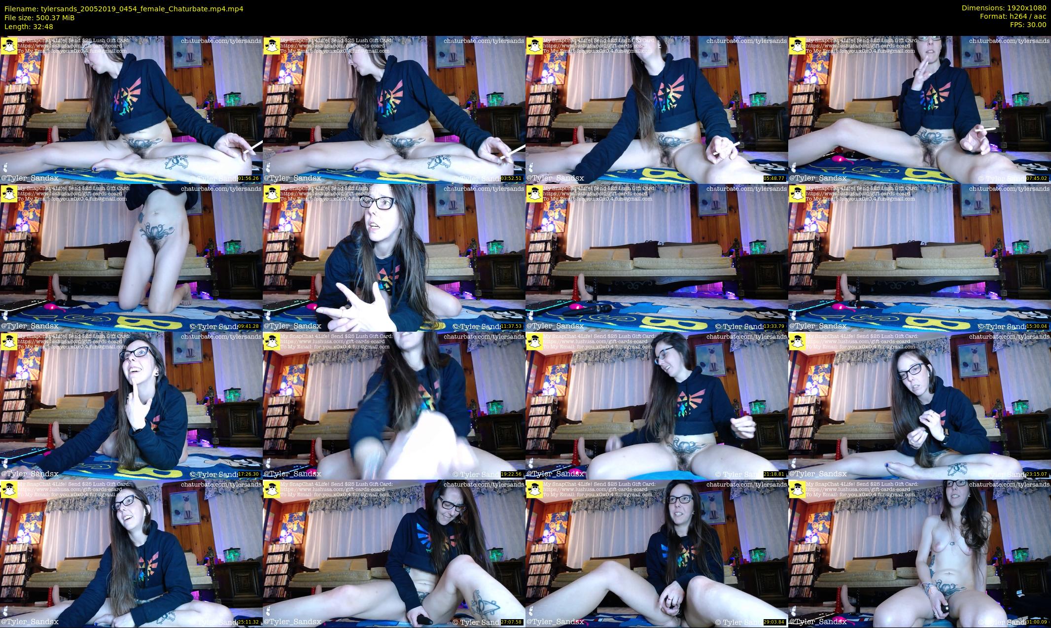 tylersands — 33 minute Chaturbate female cam show recording, 1080p, May 20, 2019