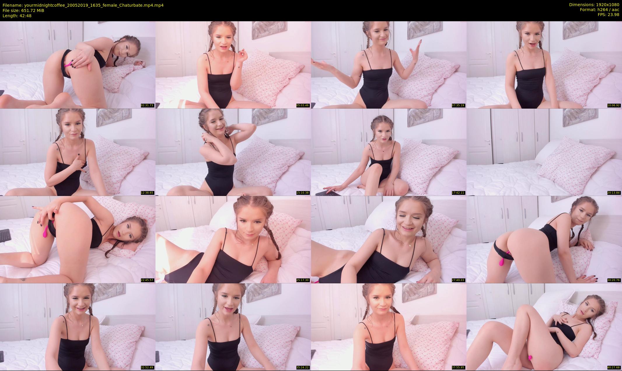 yourmidnightcoffee — 43 minute Chaturbate female cam show recording, 1080p, May 20, 2019