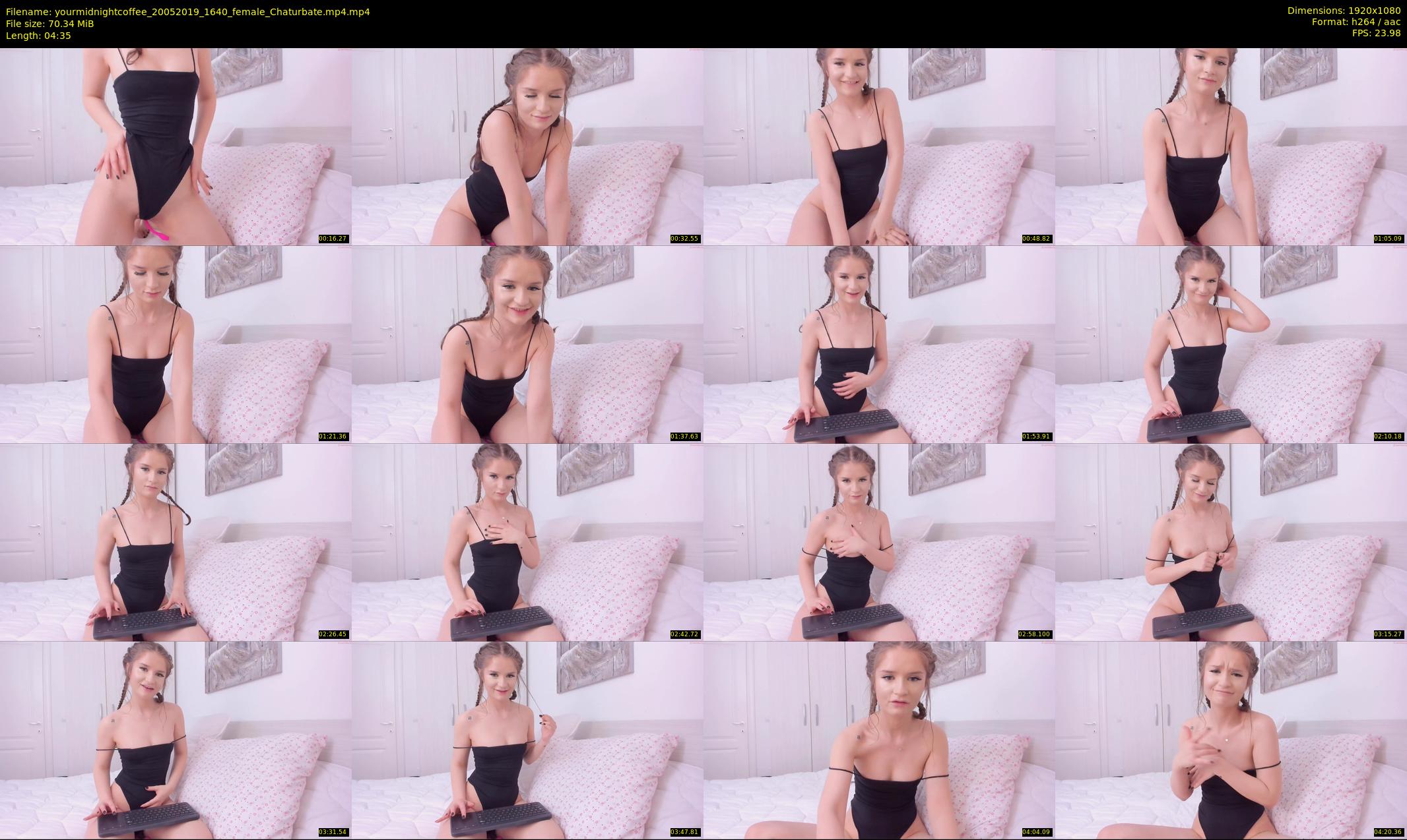 yourmidnightcoffee — 5 minute Chaturbate female cam show recording, 1080p, May 20, 2019