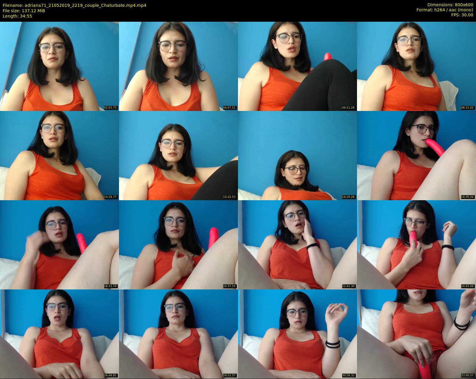 adriana71 — 35 minute Chaturbate couple cam show recording, 480p, May 21, 2019
