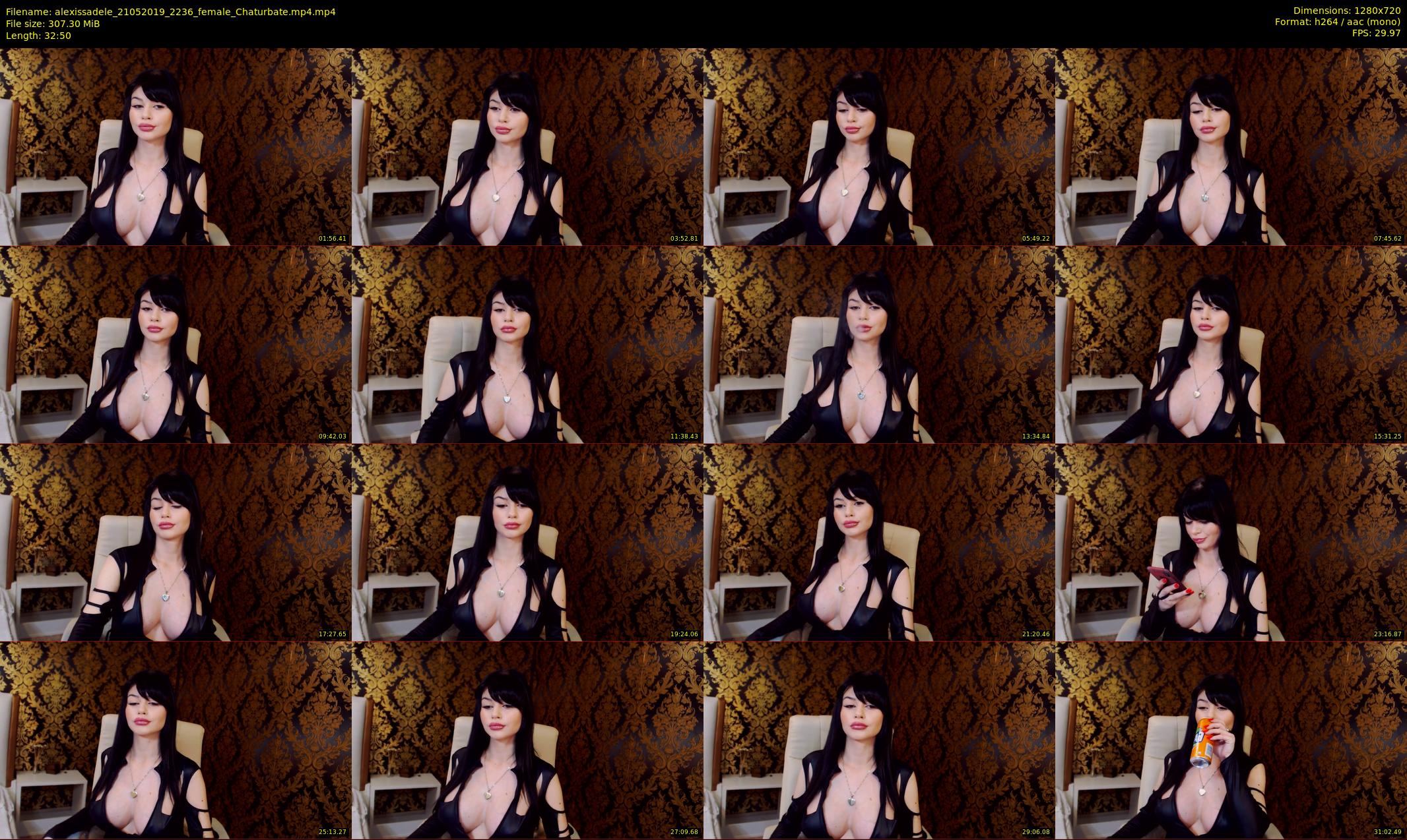 alexissadele — 33 minute Chaturbate female cam show recording, 720p, May 21, 2019