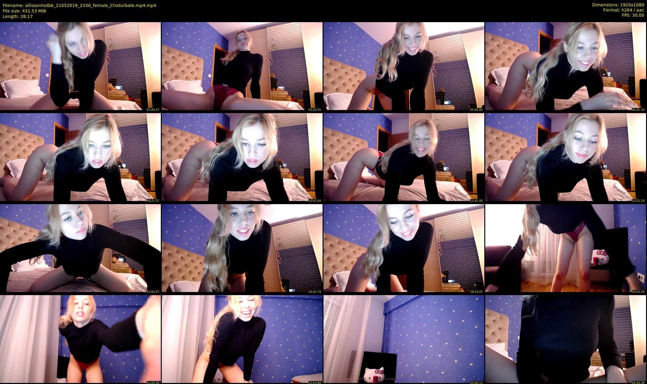 allissonhotbb — 29 minute Chaturbate female cam show recording, 1080p, May 21, 2019