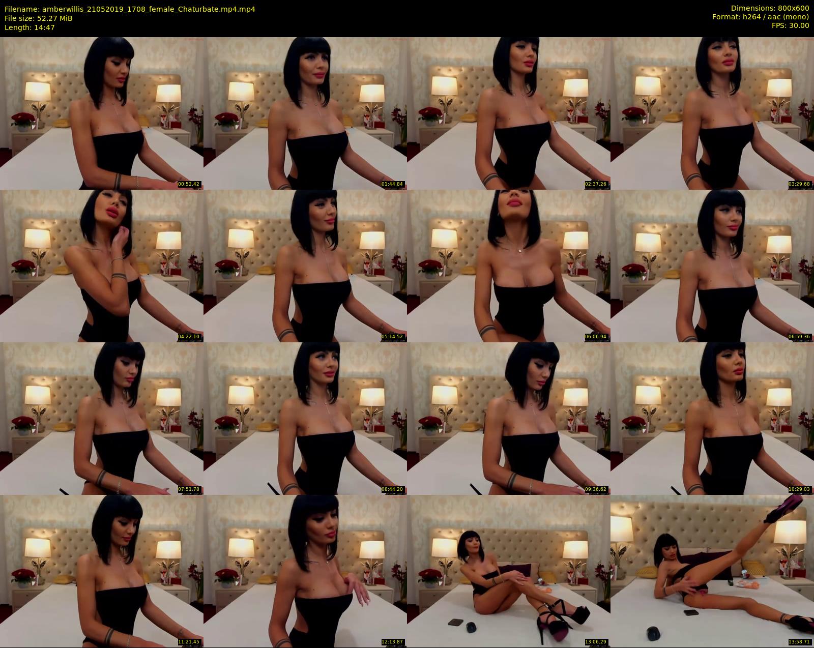 amberwillis — 15 minute Chaturbate female cam show recording, 480p, May 21, 2019