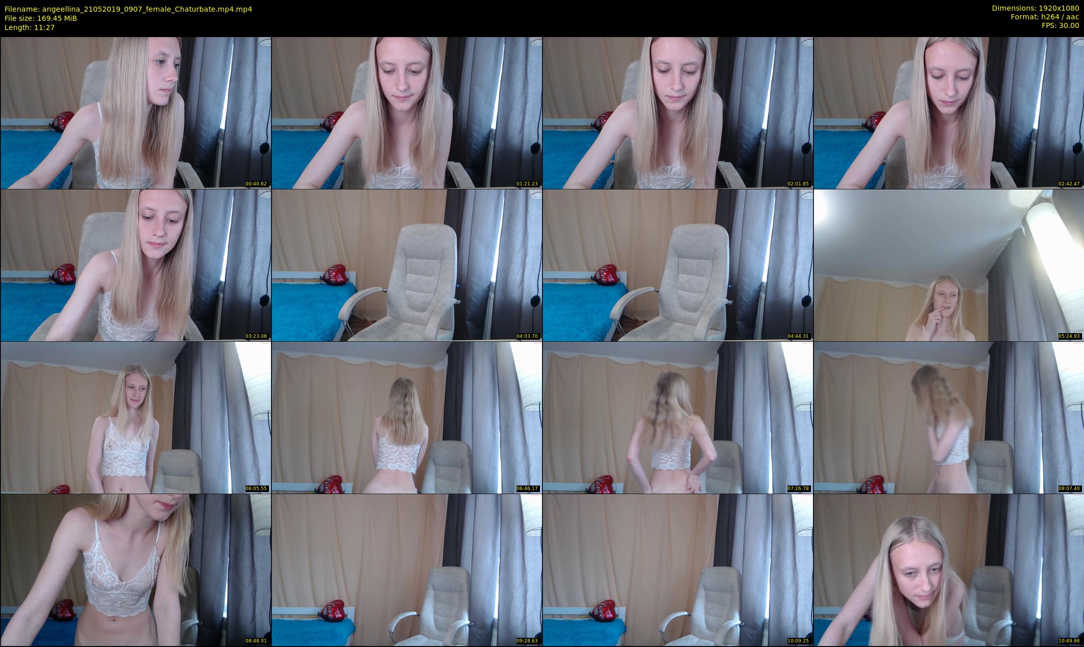 angeellina — 12 minute Chaturbate female cam show recording, 1080p, May 21, 2019