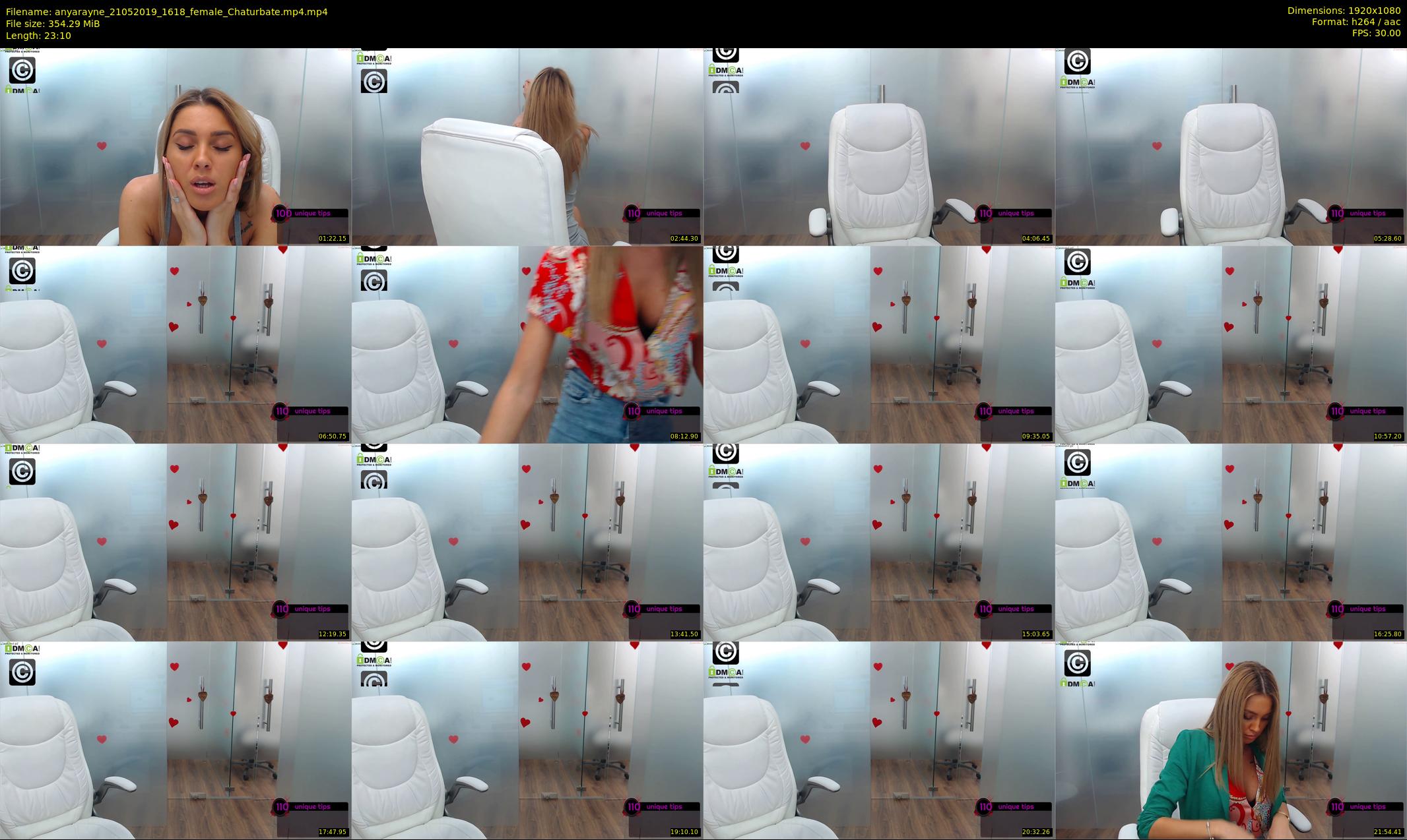 anyarayne — 24 minute Chaturbate female cam show recording, 1080p, May 21, 2019