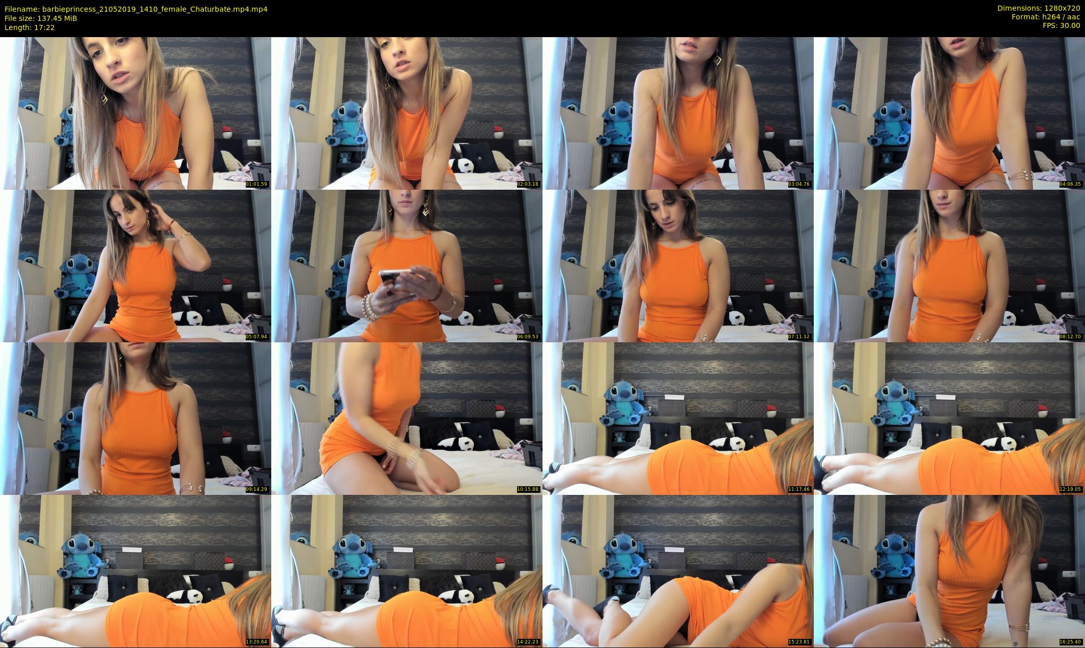 barbieprincess — 18 minute Chaturbate female cam show recording, 720p, May 21, 2019