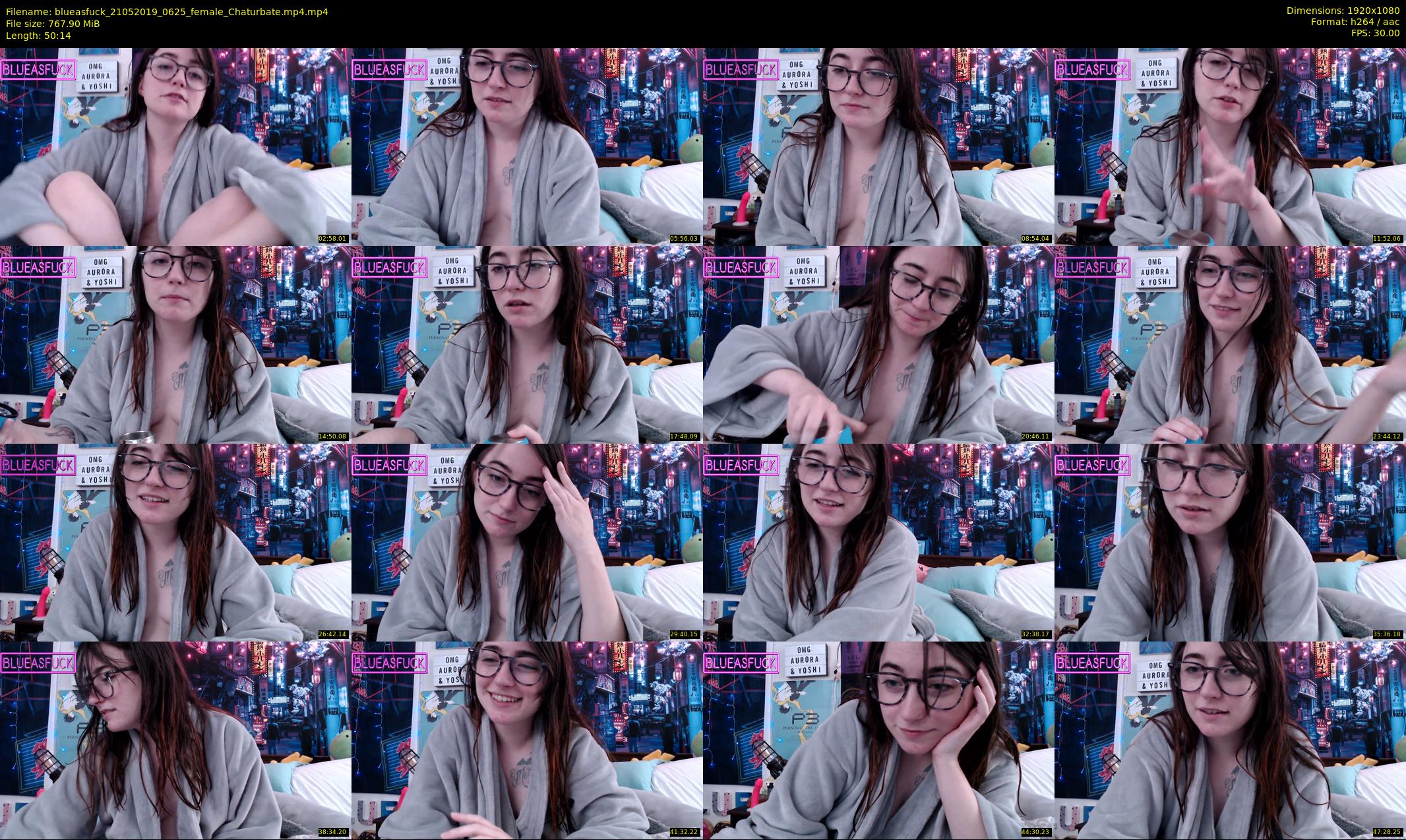 blueasfuck — 51 minute Chaturbate female cam show recording, 1080p, May 21, 2019