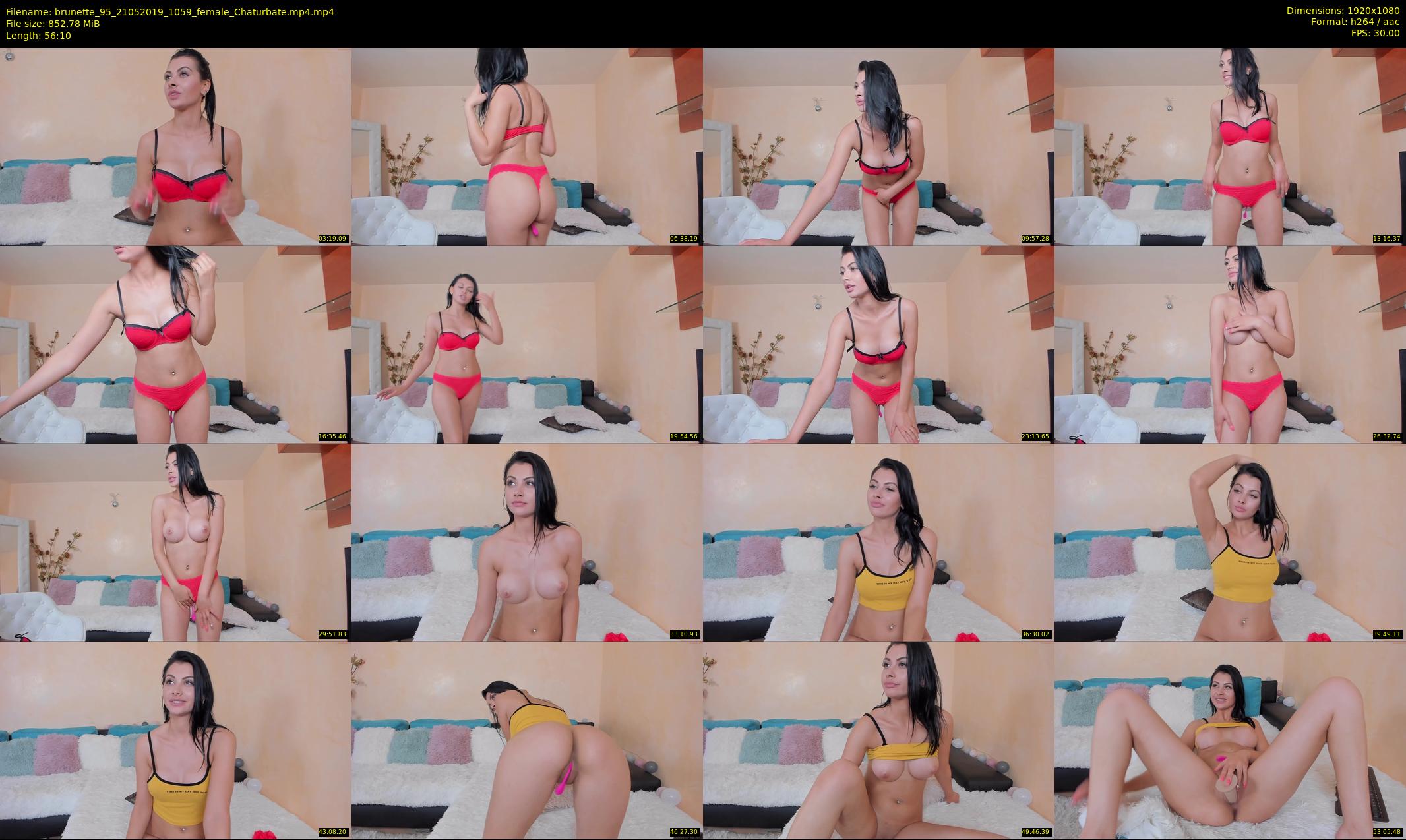 brunette_95 — 57 minute Chaturbate female cam show recording, 1080p, May 21, 2019