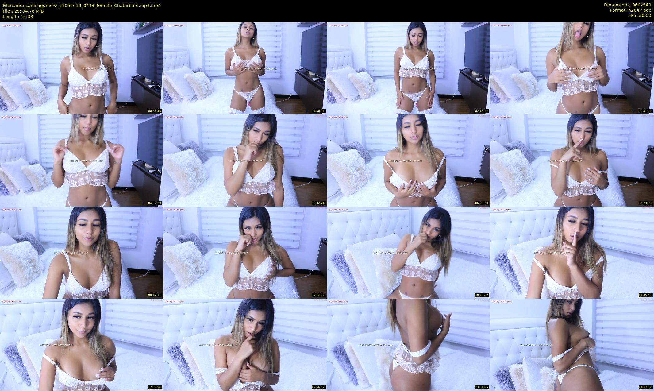 camilagomezz — 16 minute Chaturbate female cam show recording, 480p, May 21, 2019