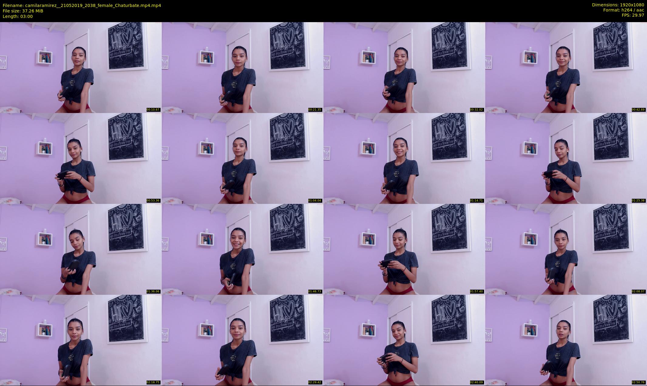 camilaramirez_ — 3 minute Chaturbate female cam show recording, 1080p, May 21, 2019