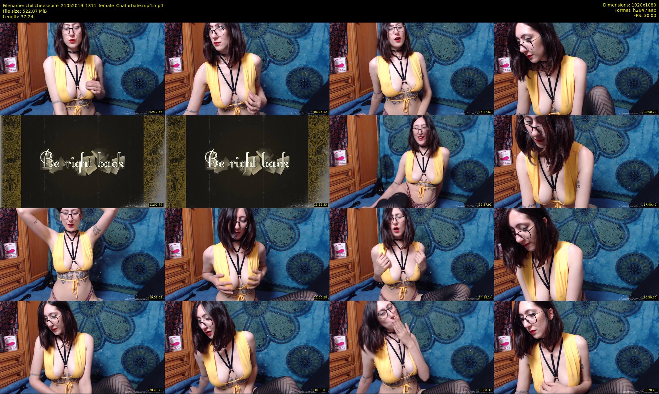 chilicheesebite — 38 minute Chaturbate female cam show recording, 1080p, May 21, 2019