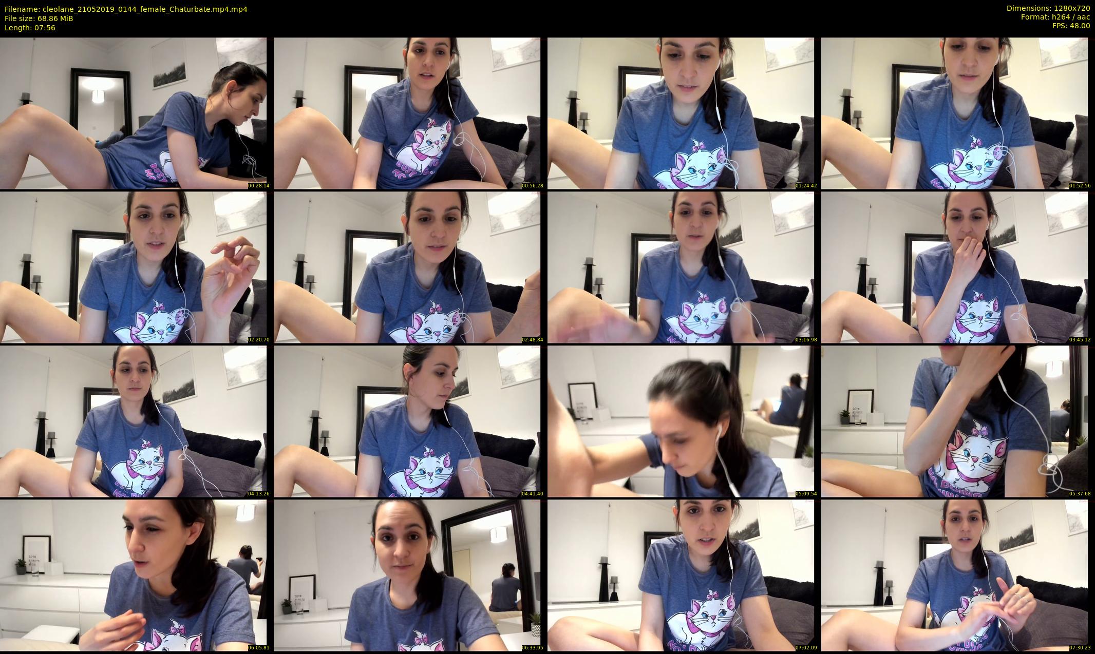 cleolane — 8 minute Chaturbate female cam show recording, 720p, May 21, 2019