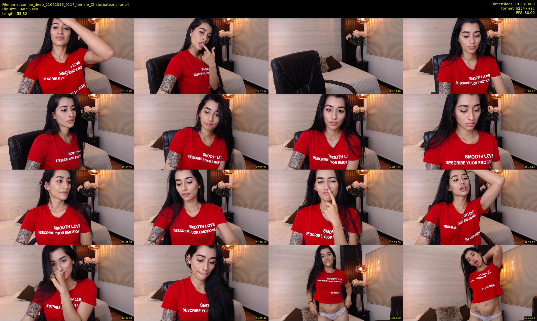 connie_deep — 56 minute Chaturbate female cam show recording, 1080p, May 21, 2019