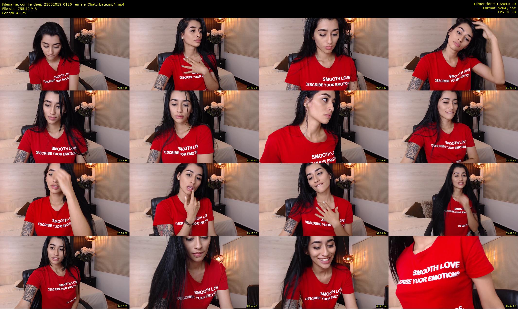 connie_deep — 50 minute Chaturbate female cam show recording, 1080p, May 21, 2019