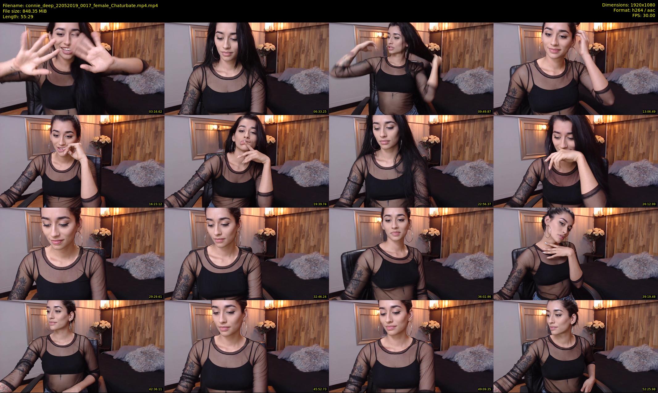 connie_deep — 56 minute Chaturbate female cam show recording, 1080p, May 22, 2019