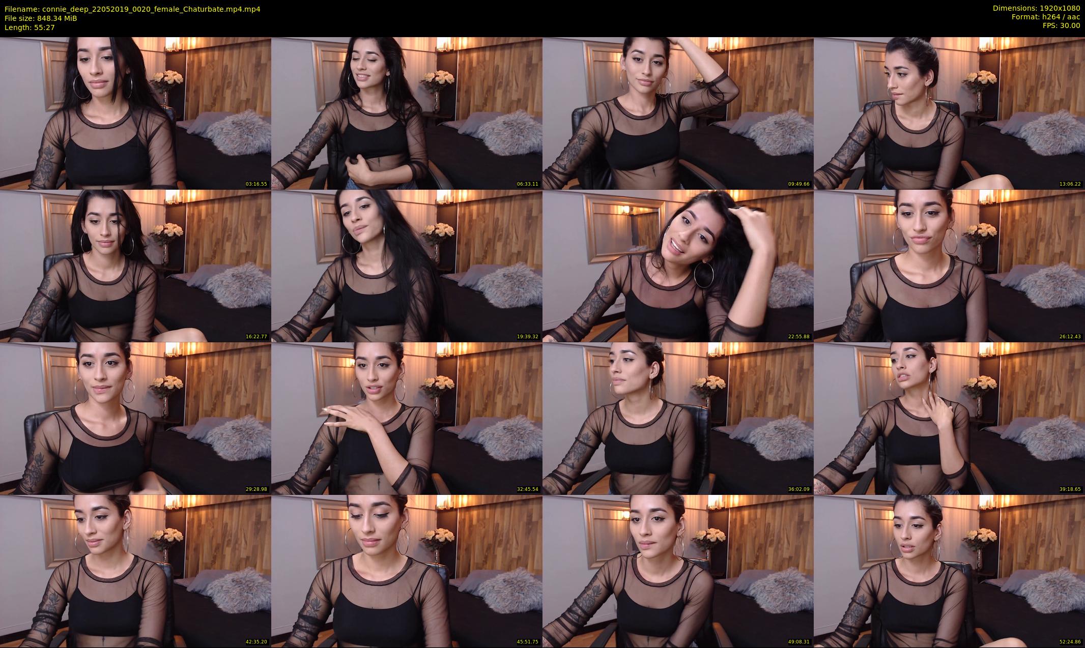 connie_deep — 56 minute Chaturbate female cam show recording, 1080p, May 22, 2019