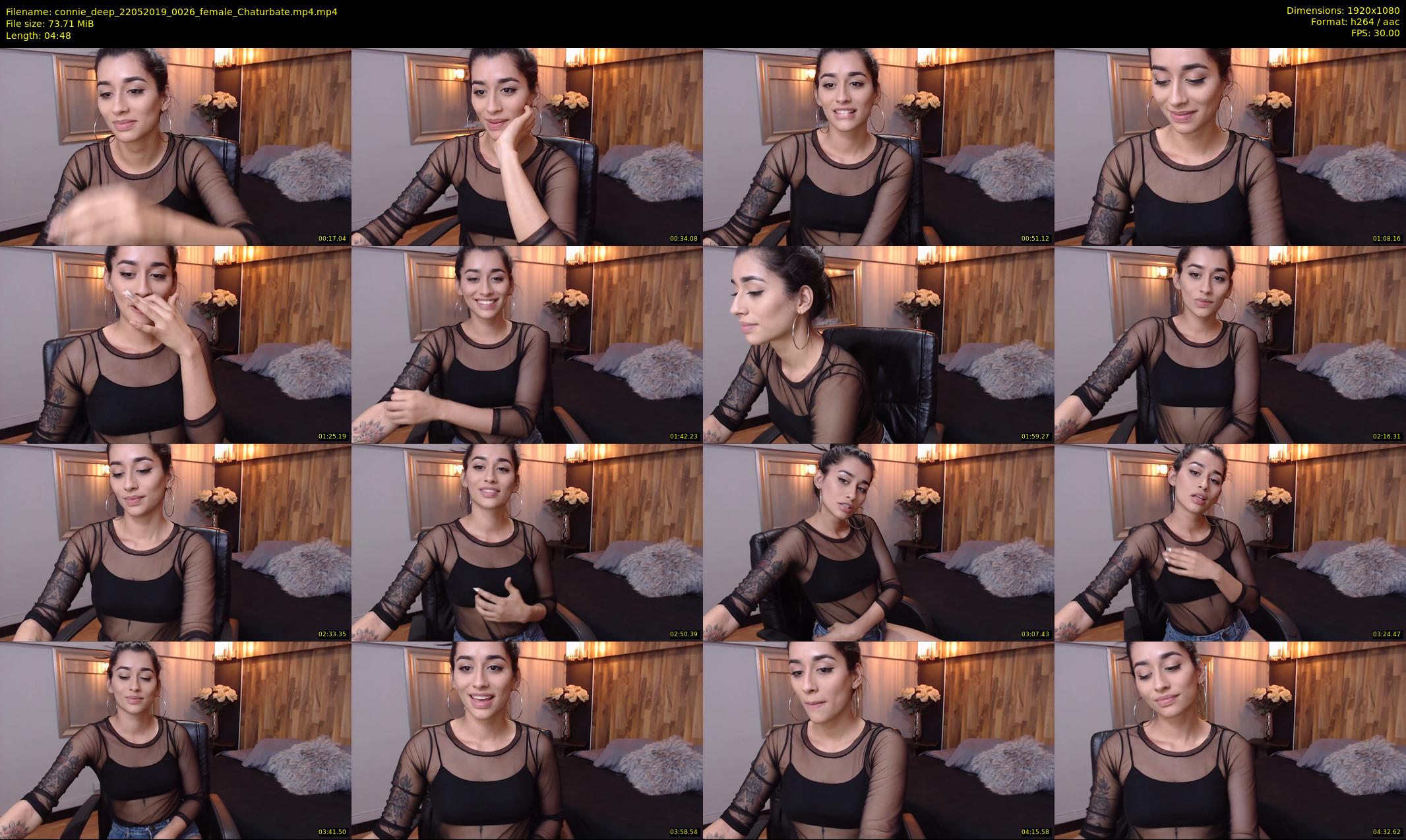 connie_deep — 5 minute Chaturbate female cam show recording, 1080p, May 22, 2019