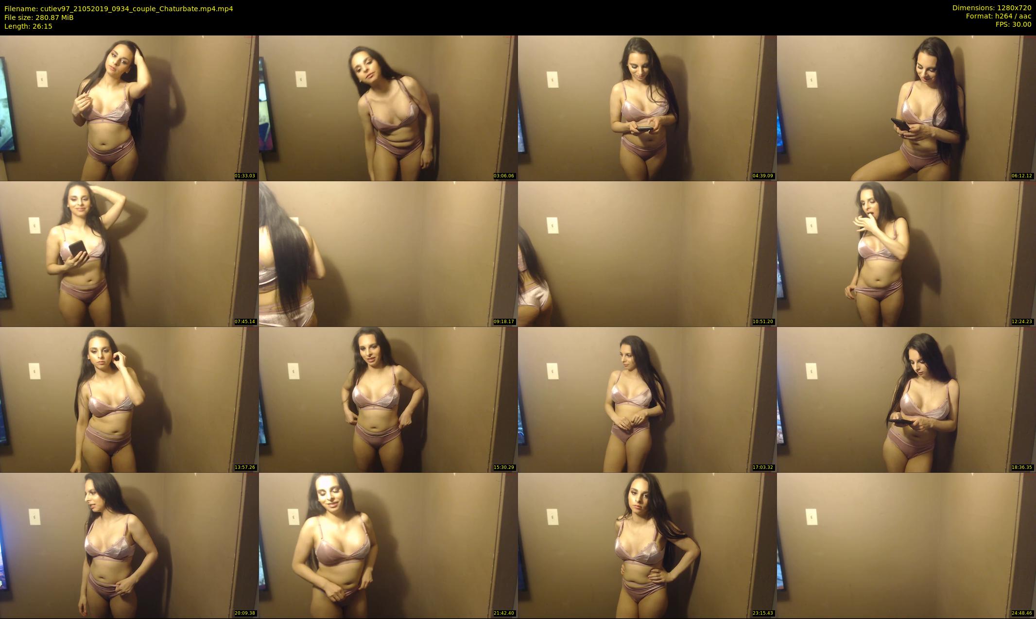 cutiev97 — 27 minute Chaturbate couple cam show recording, 720p, May 21, 2019