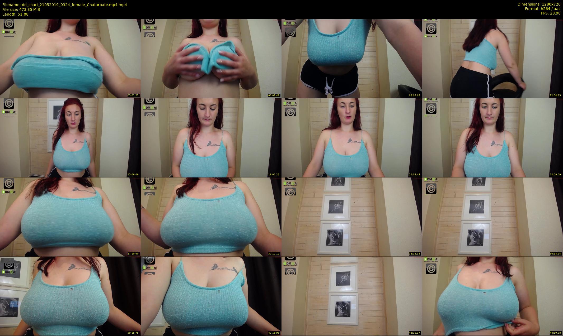 dd_shari — 52 minute Chaturbate female cam show recording, 720p, May 21, 2019