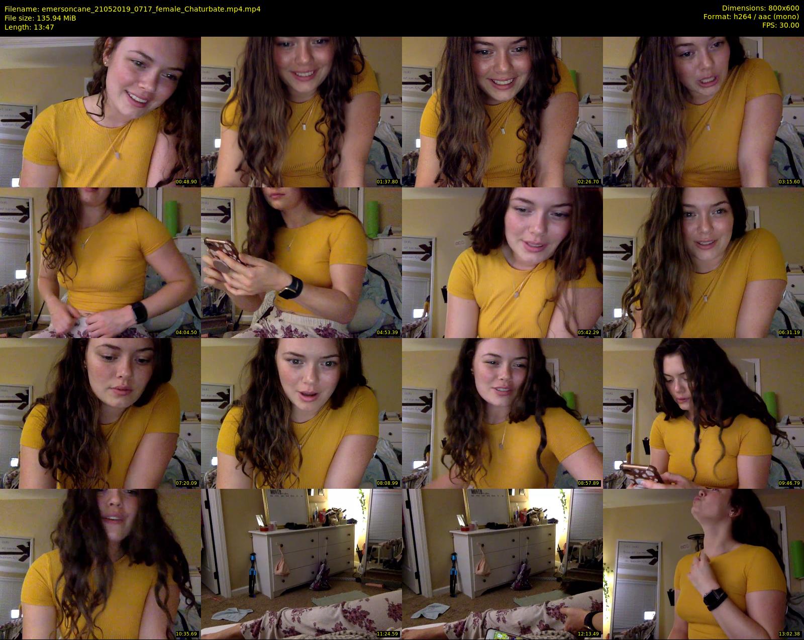 emersoncane — 14 minute Chaturbate female cam show recording, 480p, May 21, 2019
