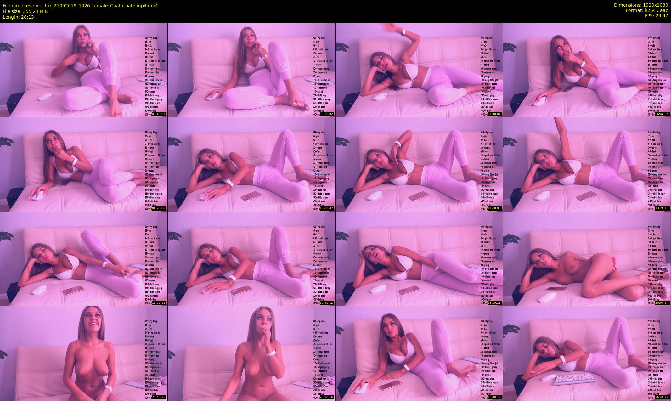 evelina_fox — 29 minute Chaturbate female cam show recording, 1080p, May 21, 2019