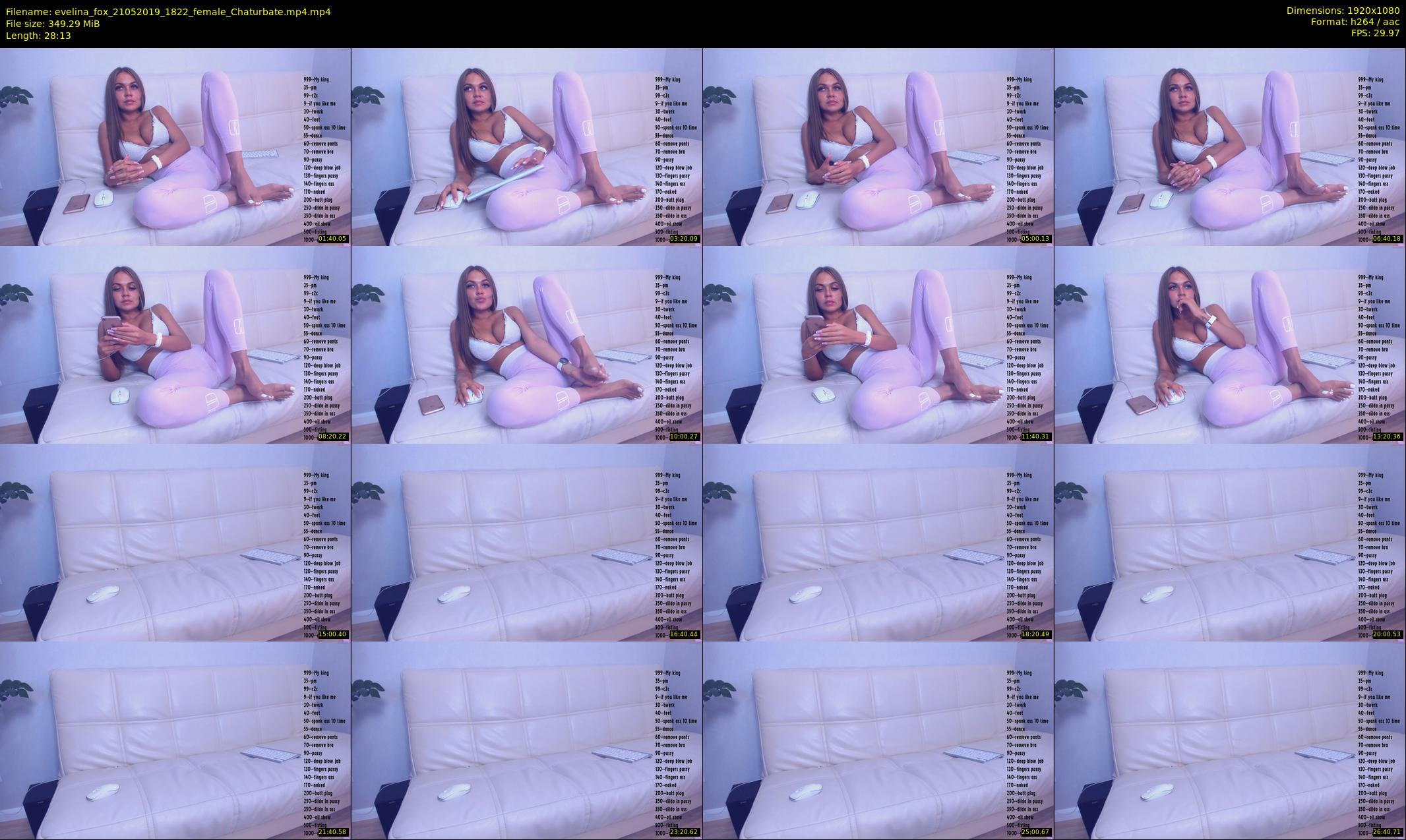 evelina_fox — 29 minute Chaturbate female cam show recording, 1080p, May 21, 2019