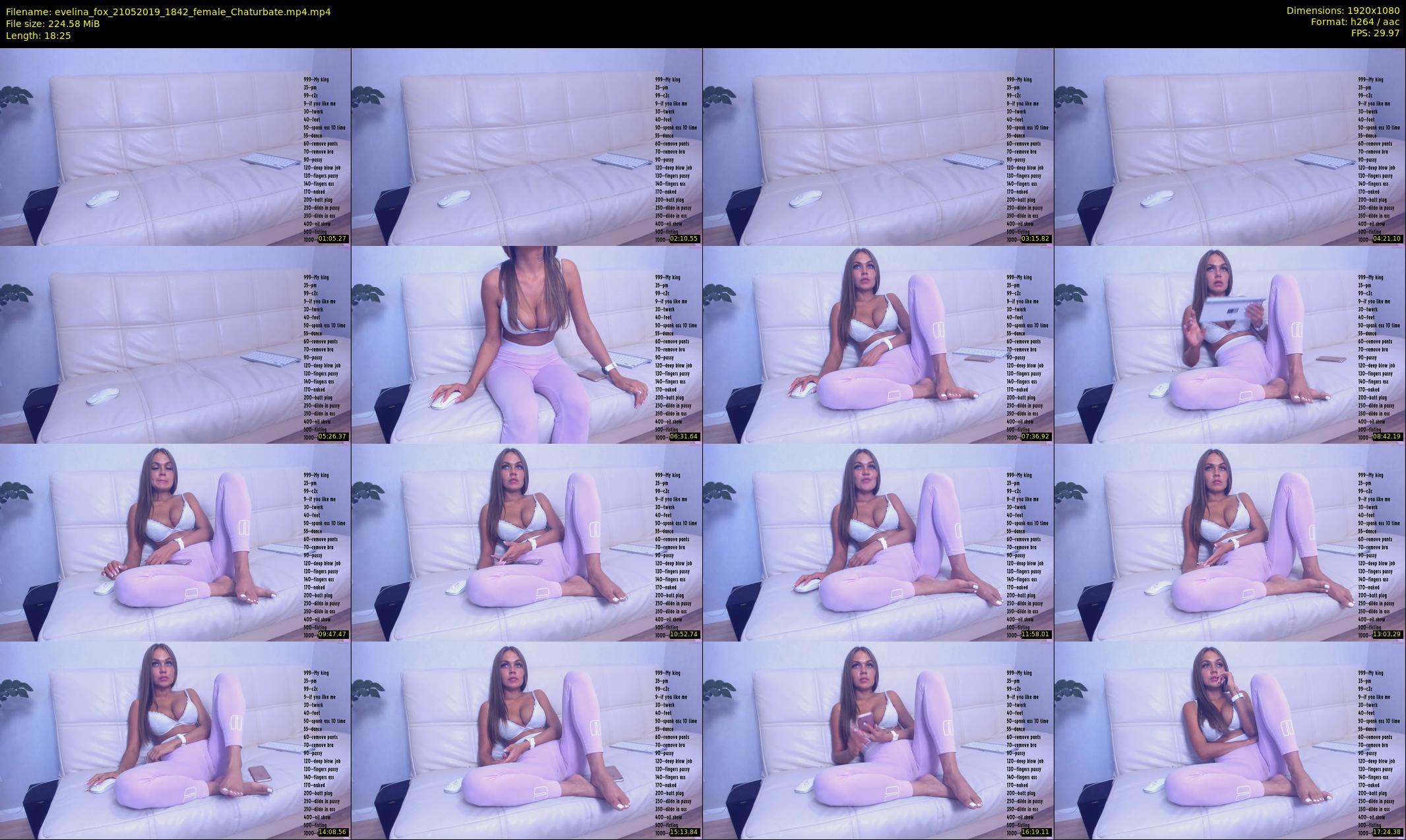 evelina_fox — 19 minute Chaturbate female cam show recording, 1080p, May 21, 2019