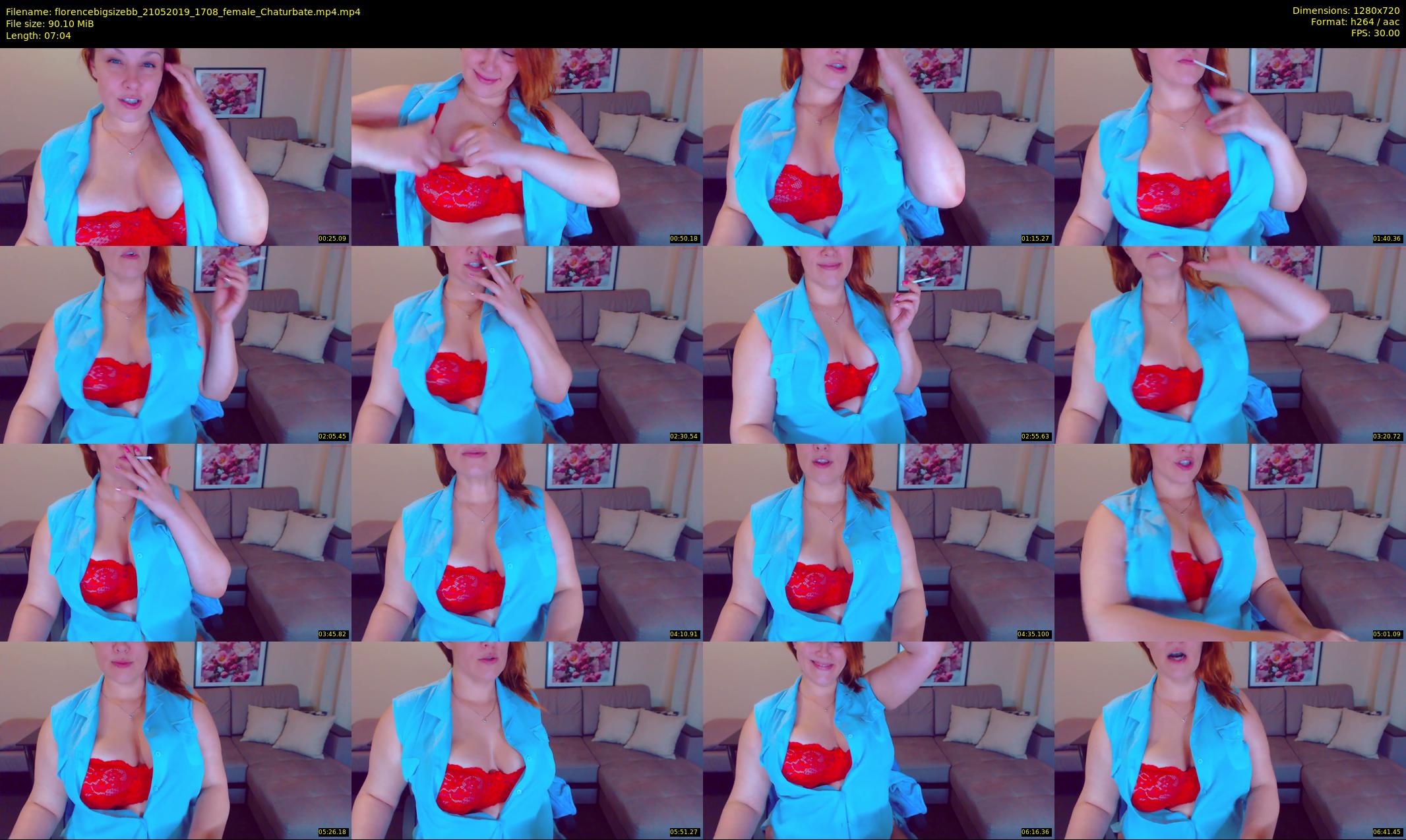 florencebigsizebb — 8 minute Chaturbate female cam show recording, 720p, May 21, 2019