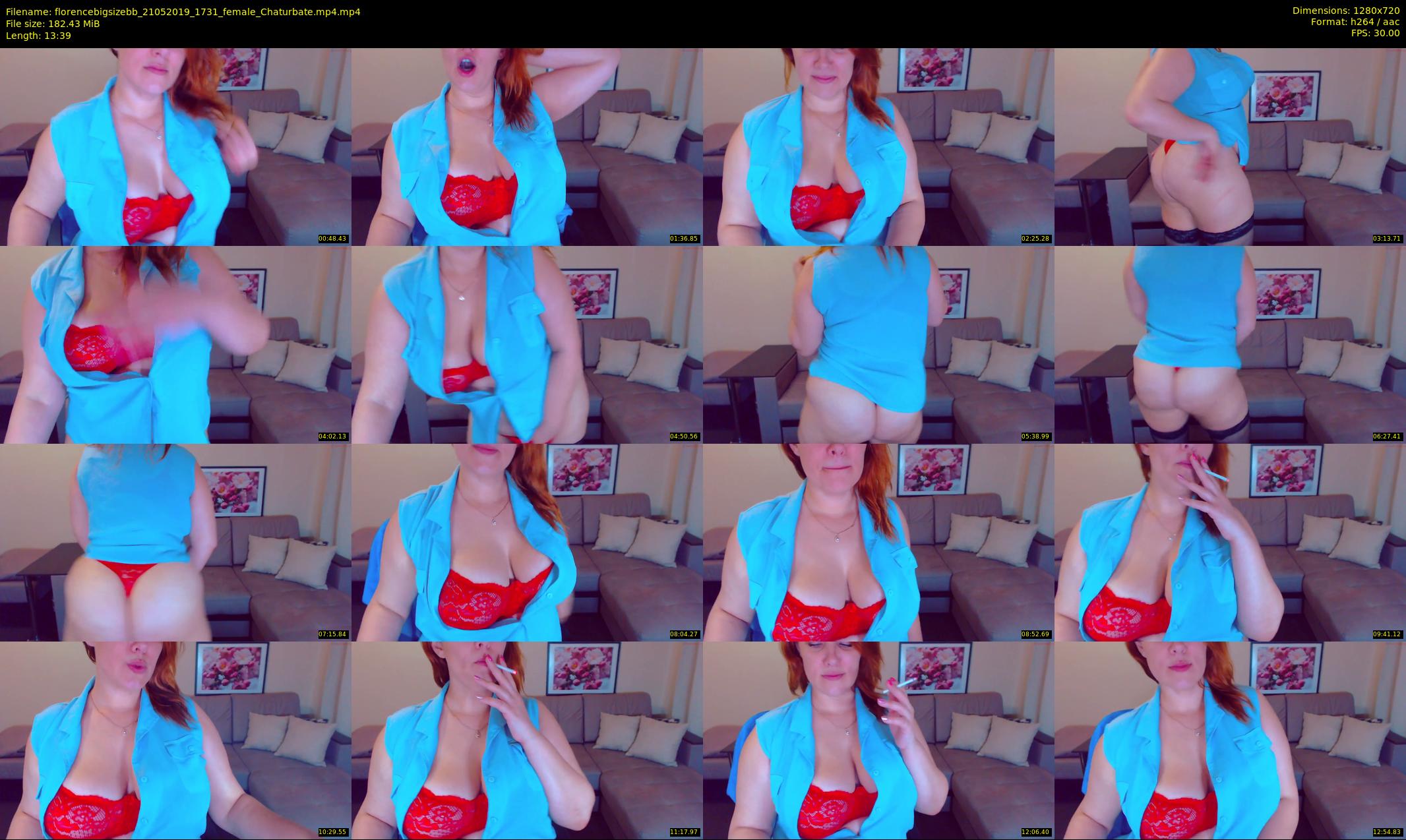 florencebigsizebb — 14 minute Chaturbate female cam show recording, 720p, May 21, 2019