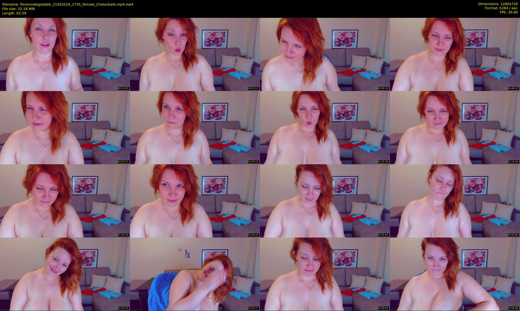 florencebigsizebb — 3 minute Chaturbate female cam show recording, 720p, May 21, 2019