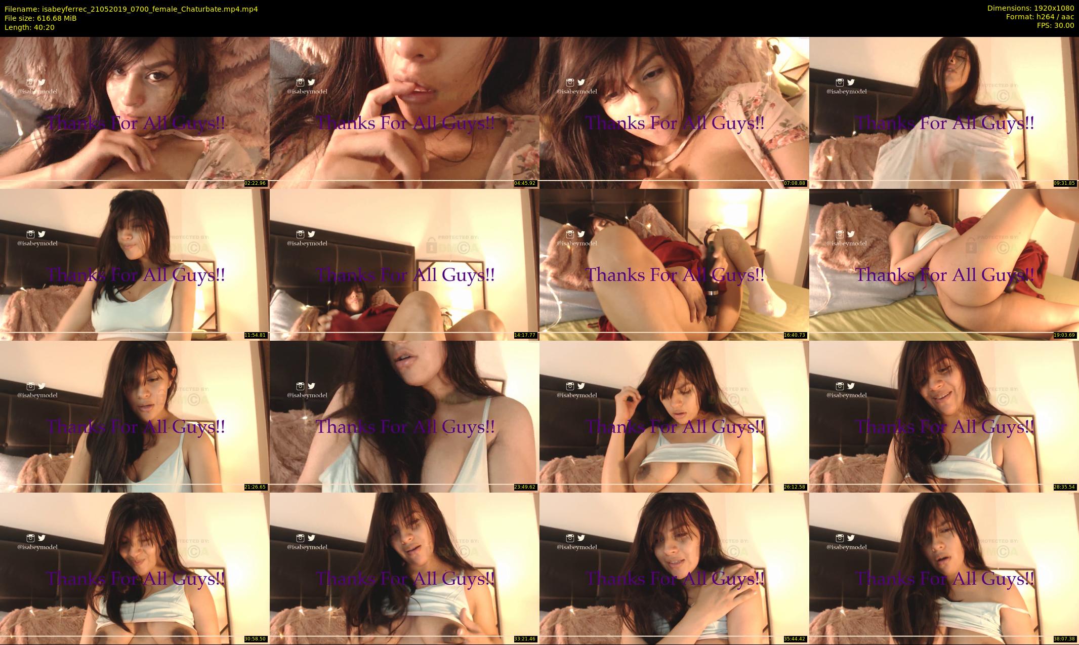isabeyferrec — 41 minute Chaturbate female cam show recording, 1080p, May 21, 2019