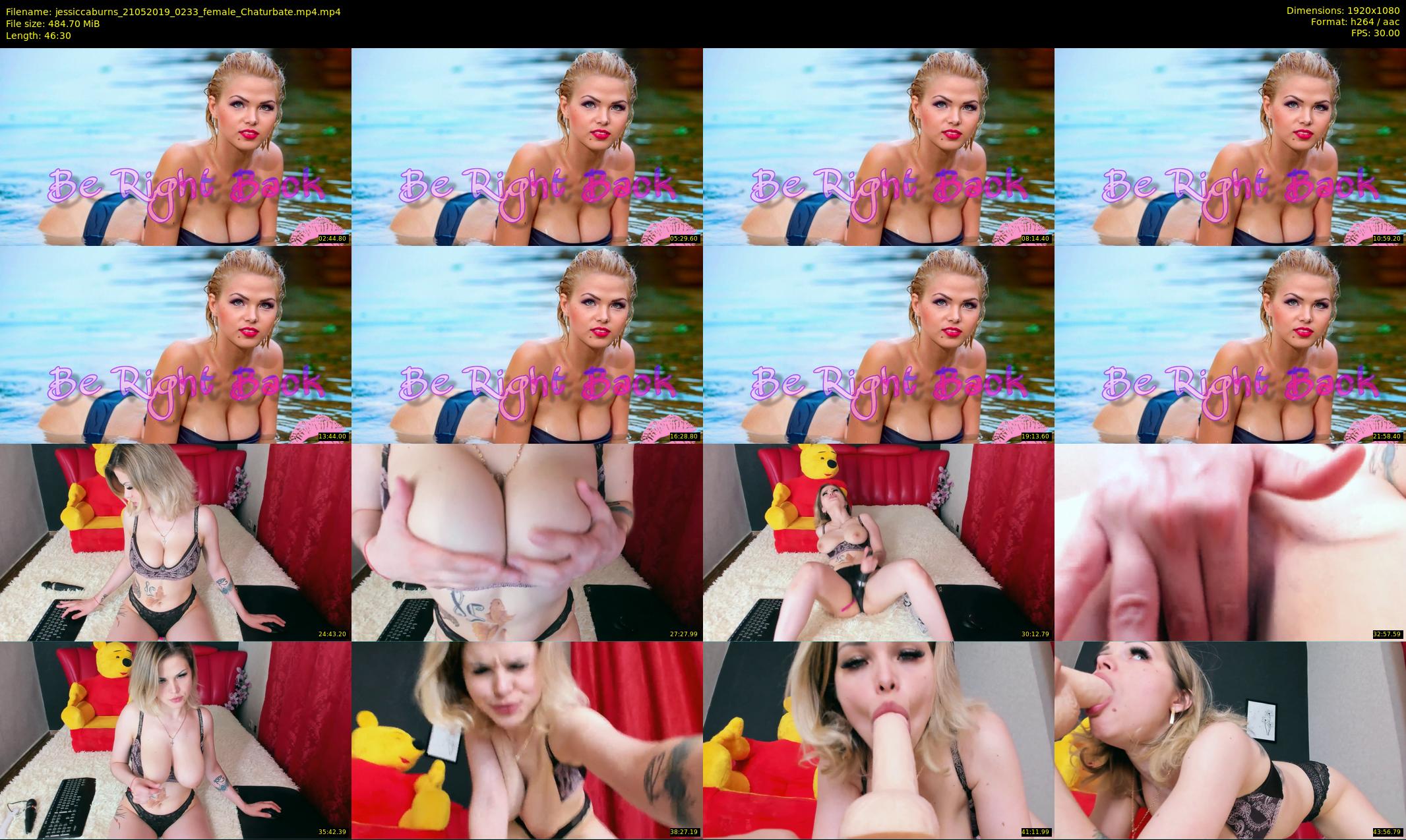 jessiccaburns — 47 minute Chaturbate female cam show recording, 1080p, May 21, 2019