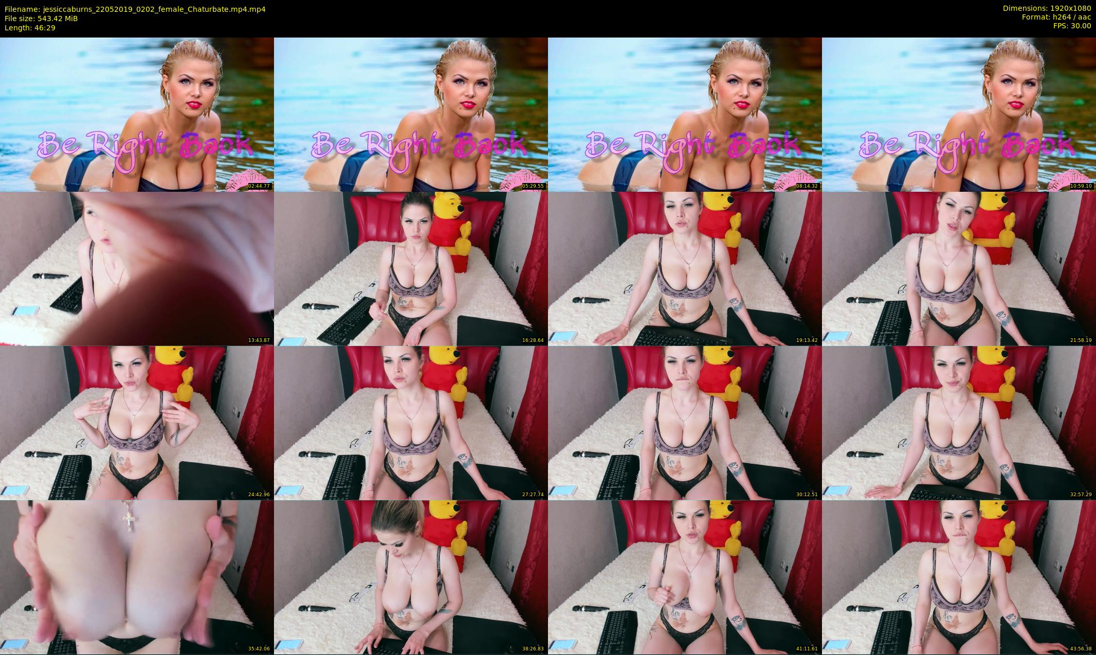 jessiccaburns — 47 minute Chaturbate female cam show recording, 1080p, May 22, 2019