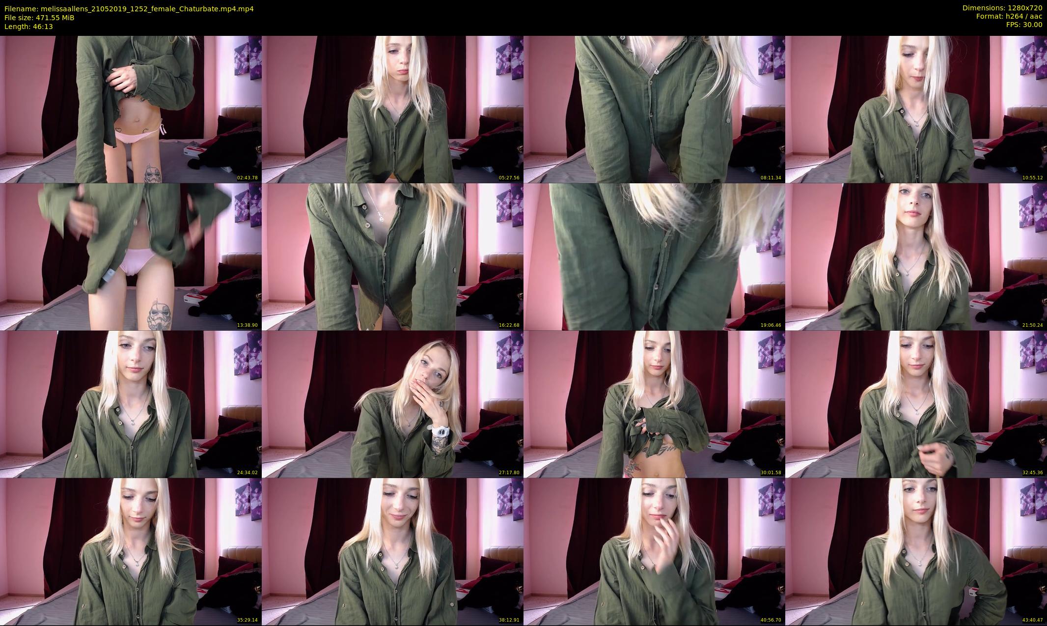 melissaallens — 47 minute Chaturbate female cam show recording, 720p, May 21, 2019