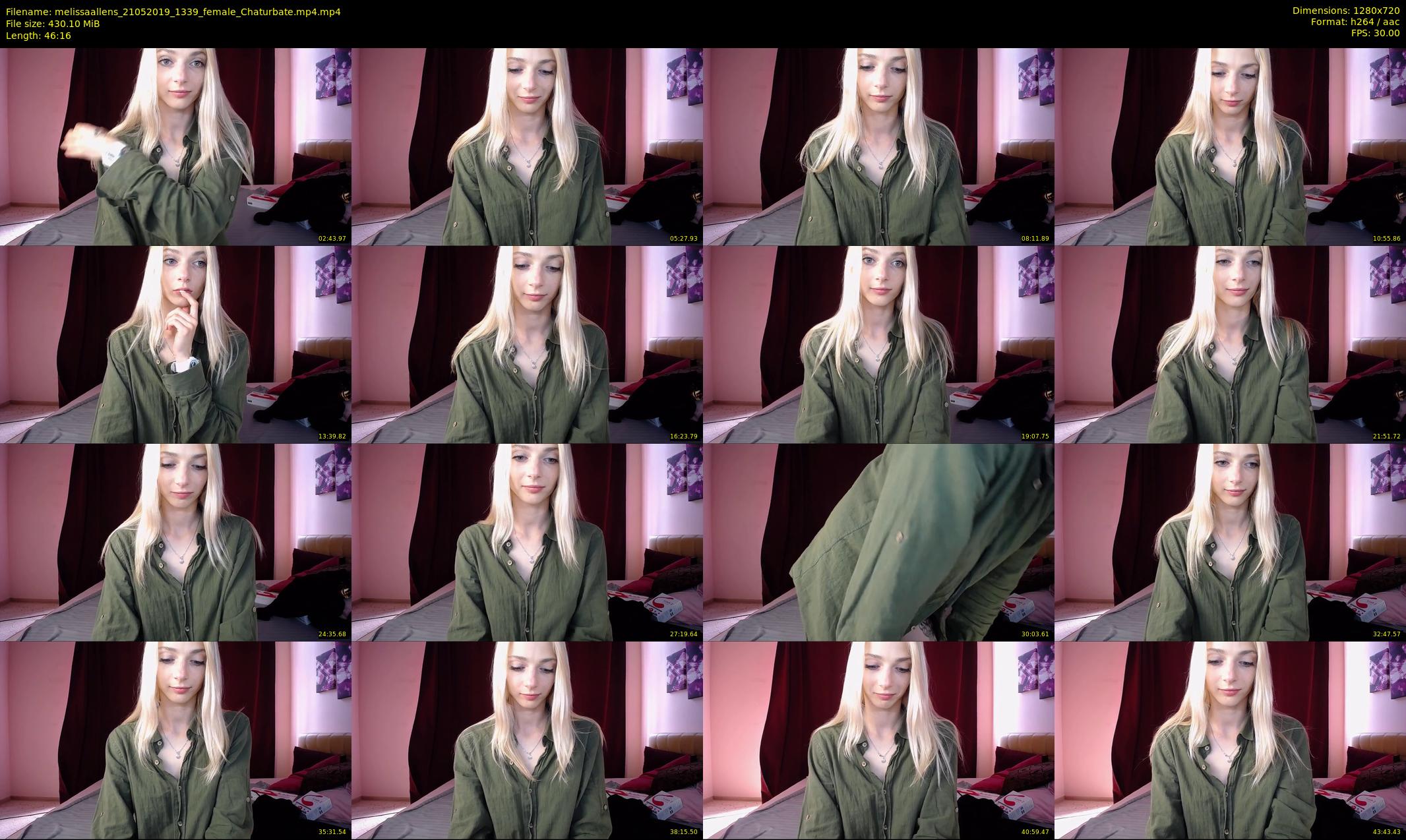 melissaallens — 47 minute Chaturbate female cam show recording, 720p, May 21, 2019