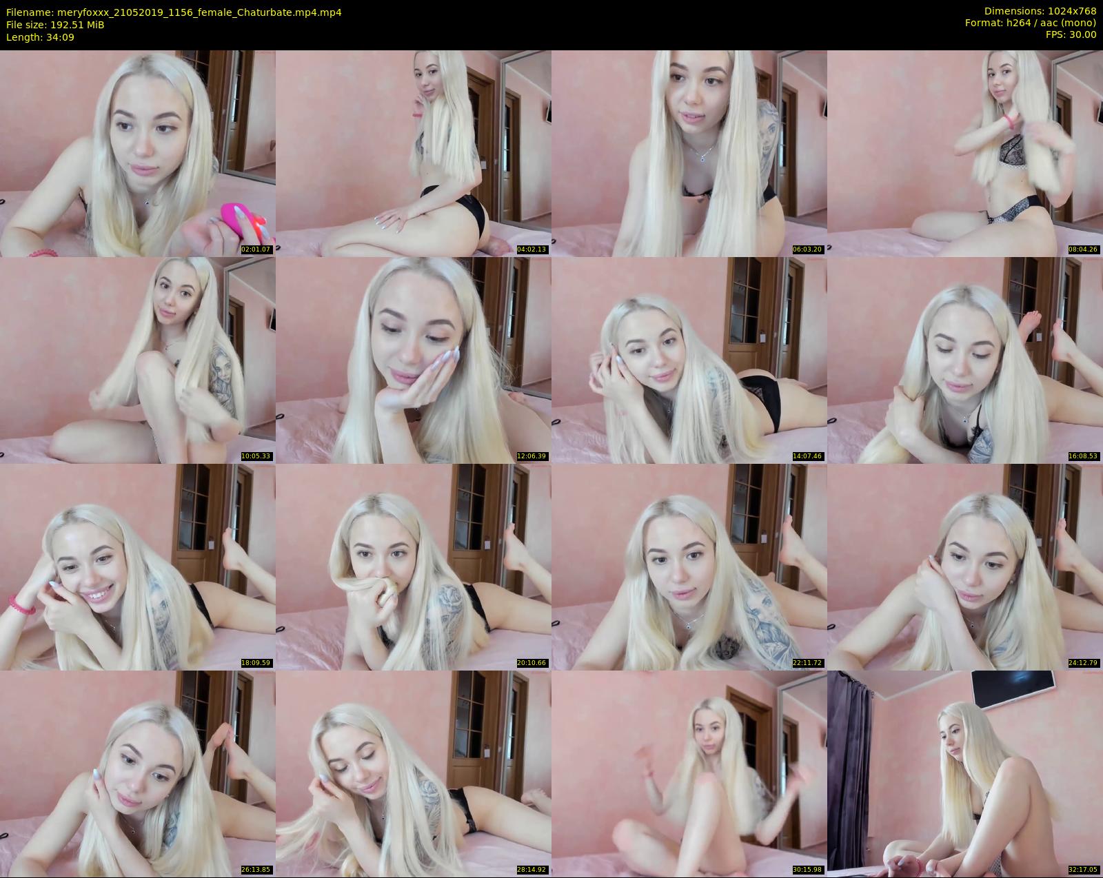 meryfoxxx — 35 minute Chaturbate female cam show recording, 720p, May 21, 2019