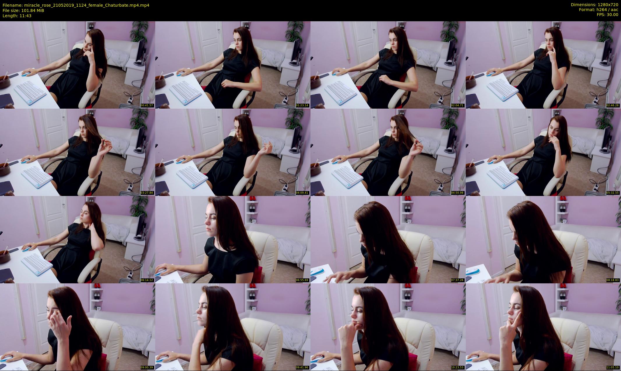 miracle_rose — 12 minute Chaturbate female cam show recording, 720p, May 21, 2019