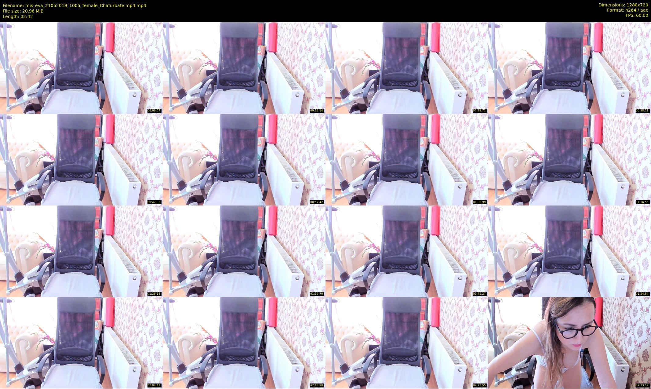 mis_eva — 3 minute Chaturbate female cam show recording, 720p, May 21, 2019