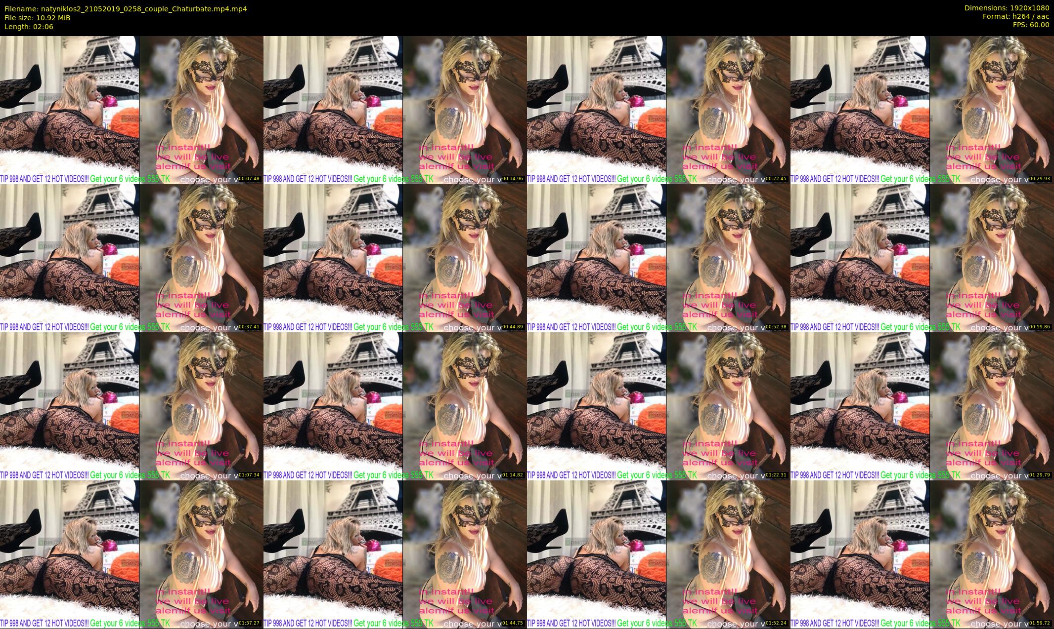 natyniklos2 — 3 minute Chaturbate couple cam show recording, 1080p, May 21, 2019