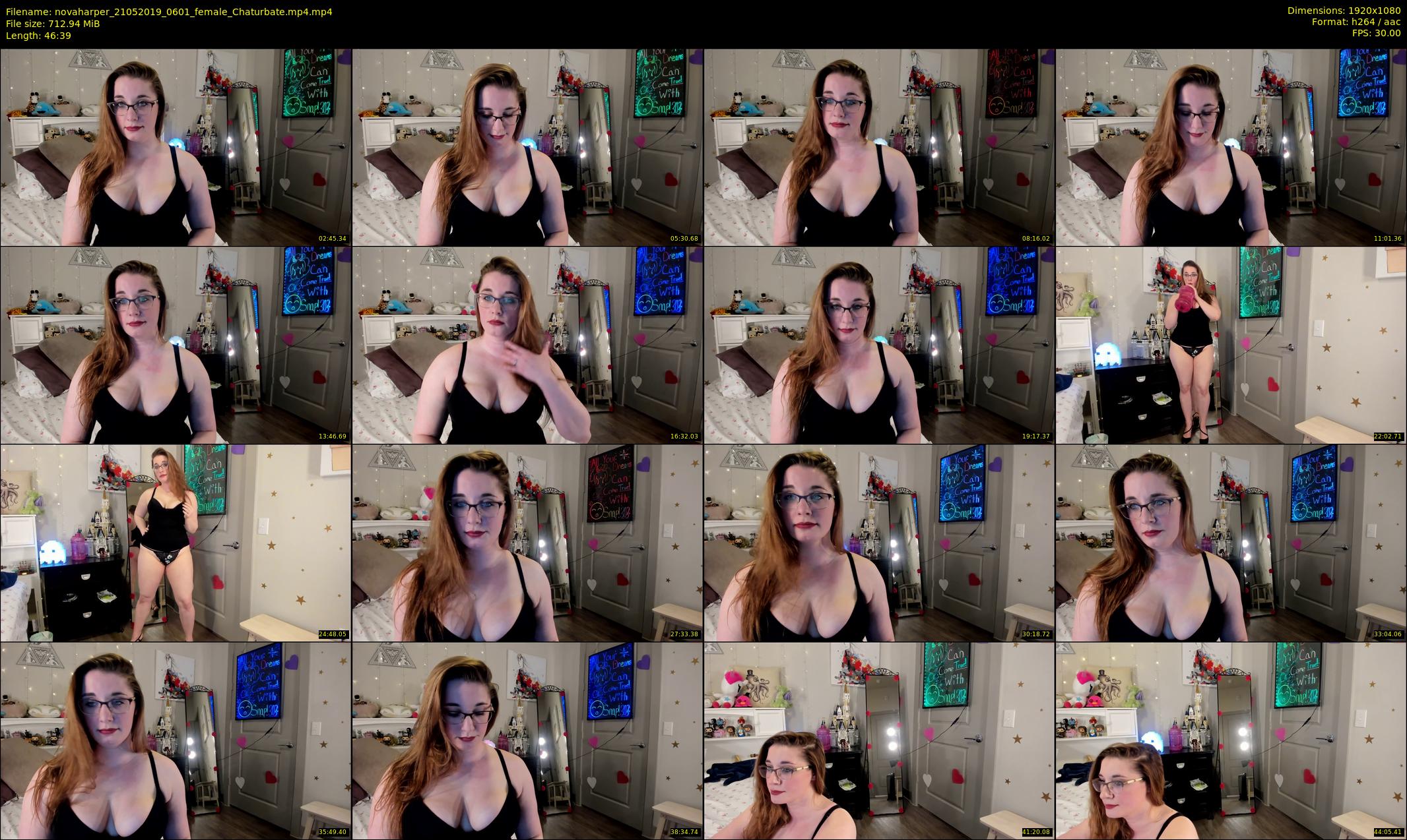 novaharper — 47 minute Chaturbate female cam show recording, 1080p, May 21, 2019