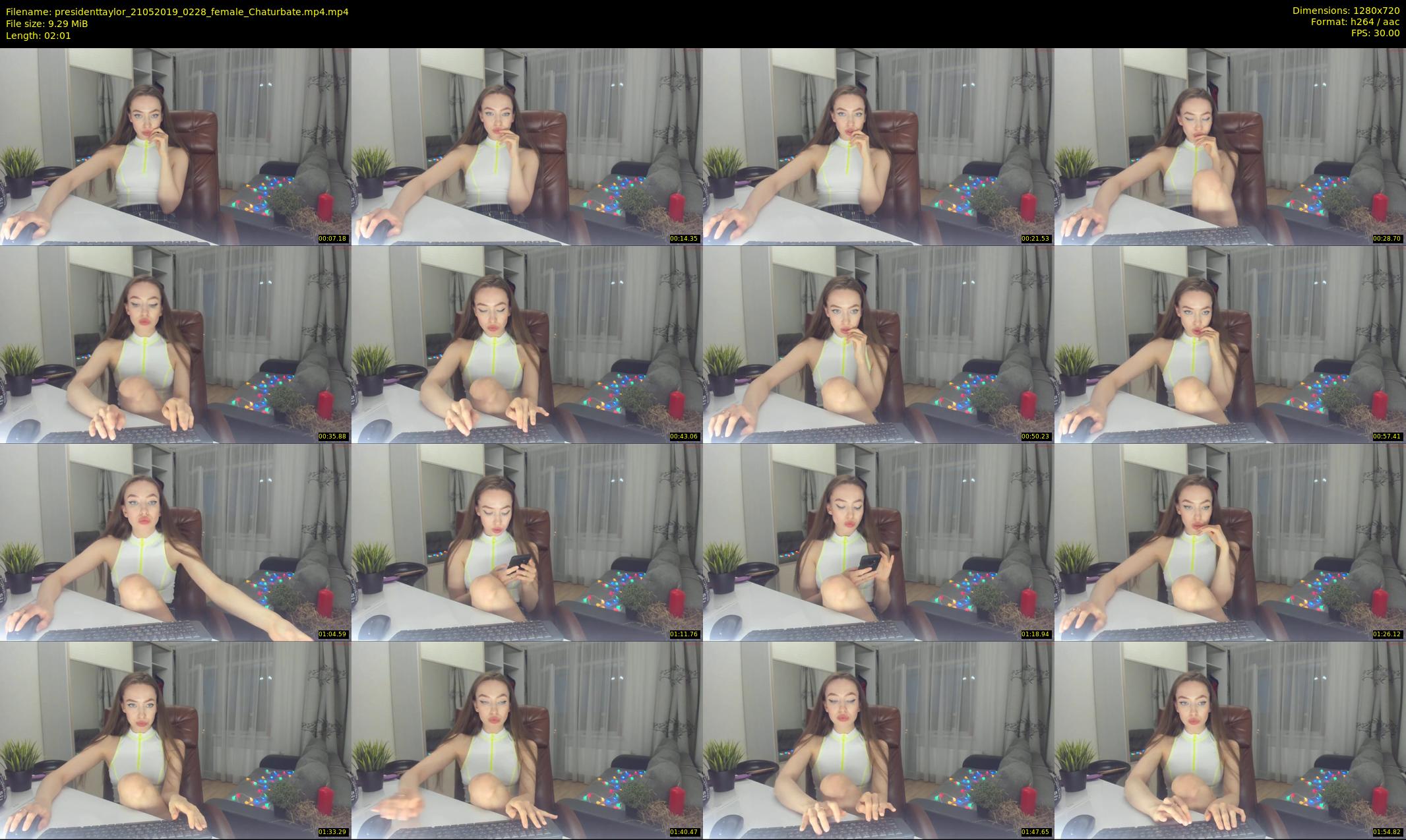 presidenttaylor — 3 minute Chaturbate female cam show recording, 720p, May 21, 2019