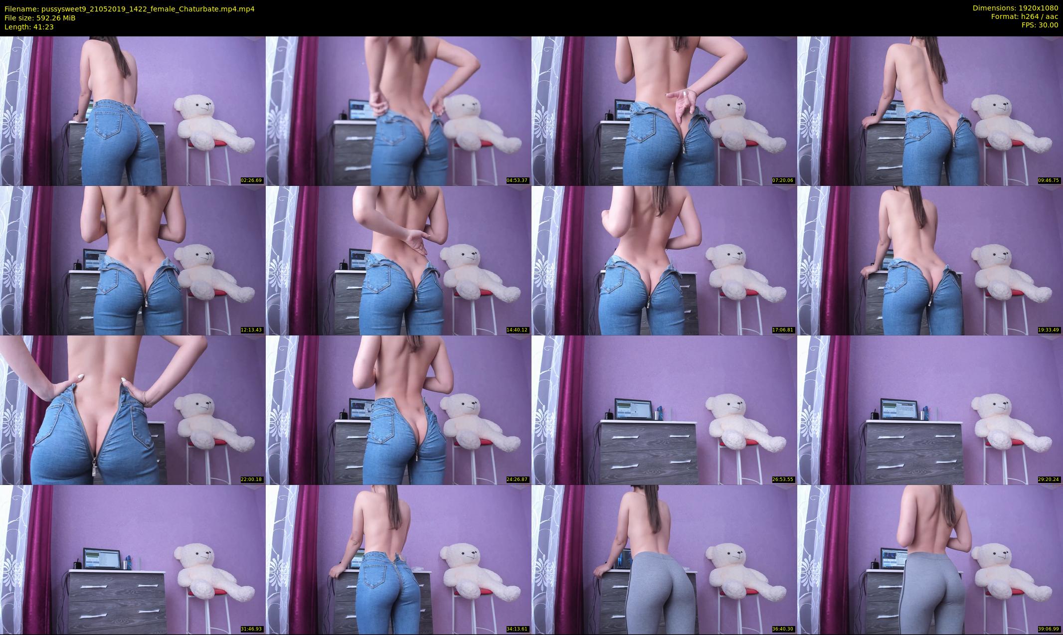 pussysweet9 — 42 minute Chaturbate female cam show recording, 1080p, May 21, 2019