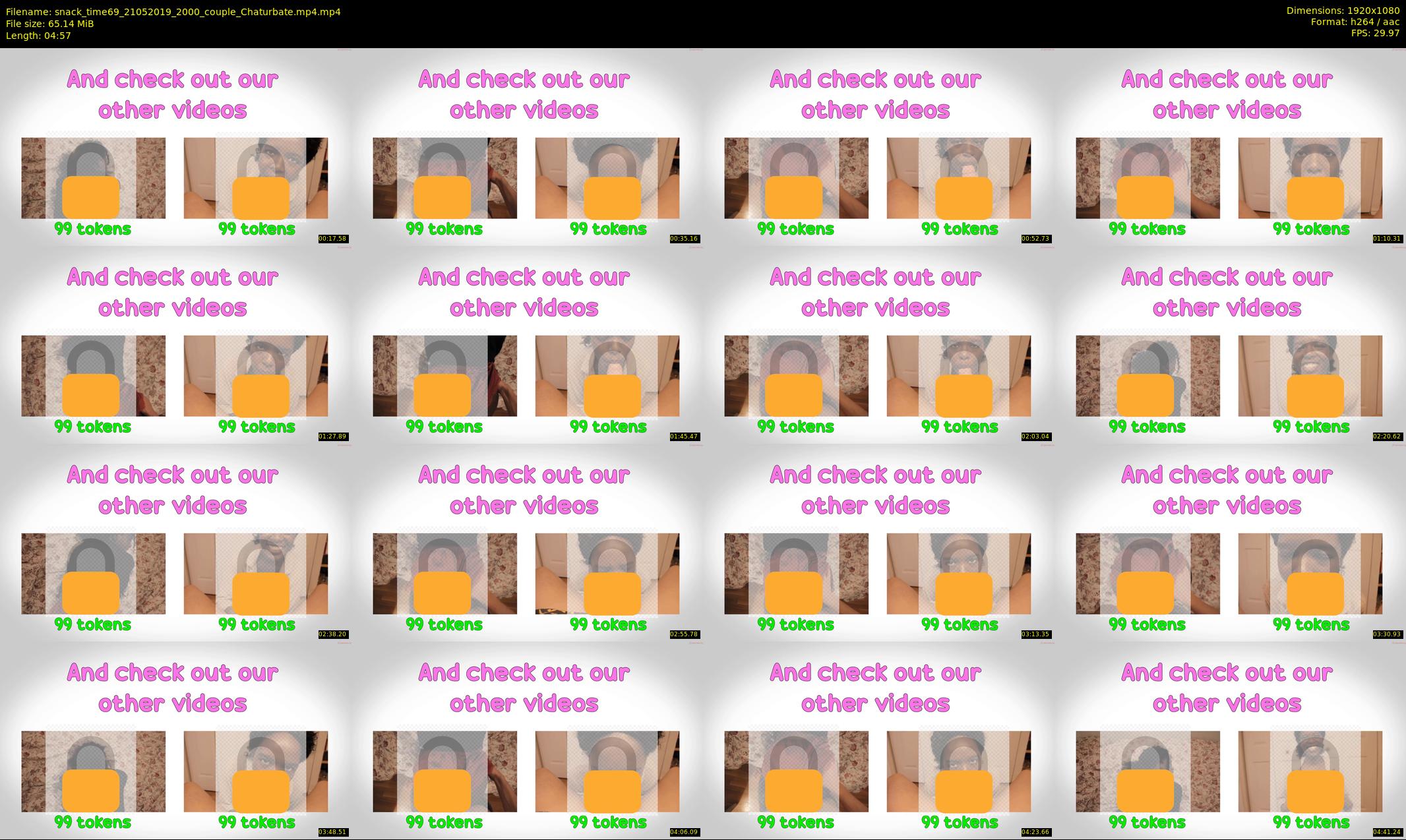 snack_time69 — 5 minute Chaturbate couple cam show recording, 1080p, May 21, 2019