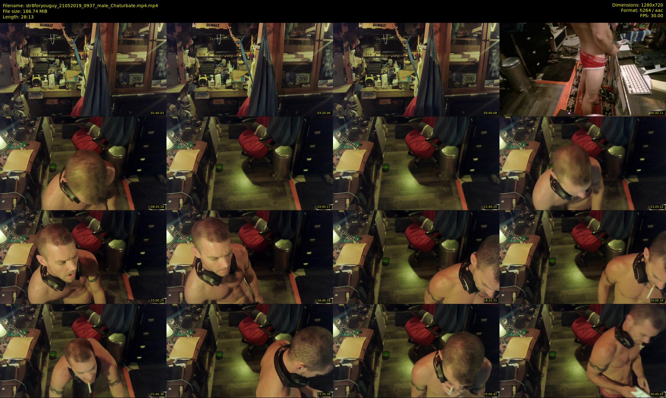 str8foryouguy — 29 minute Chaturbate male cam show recording, 720p, May 21, 2019