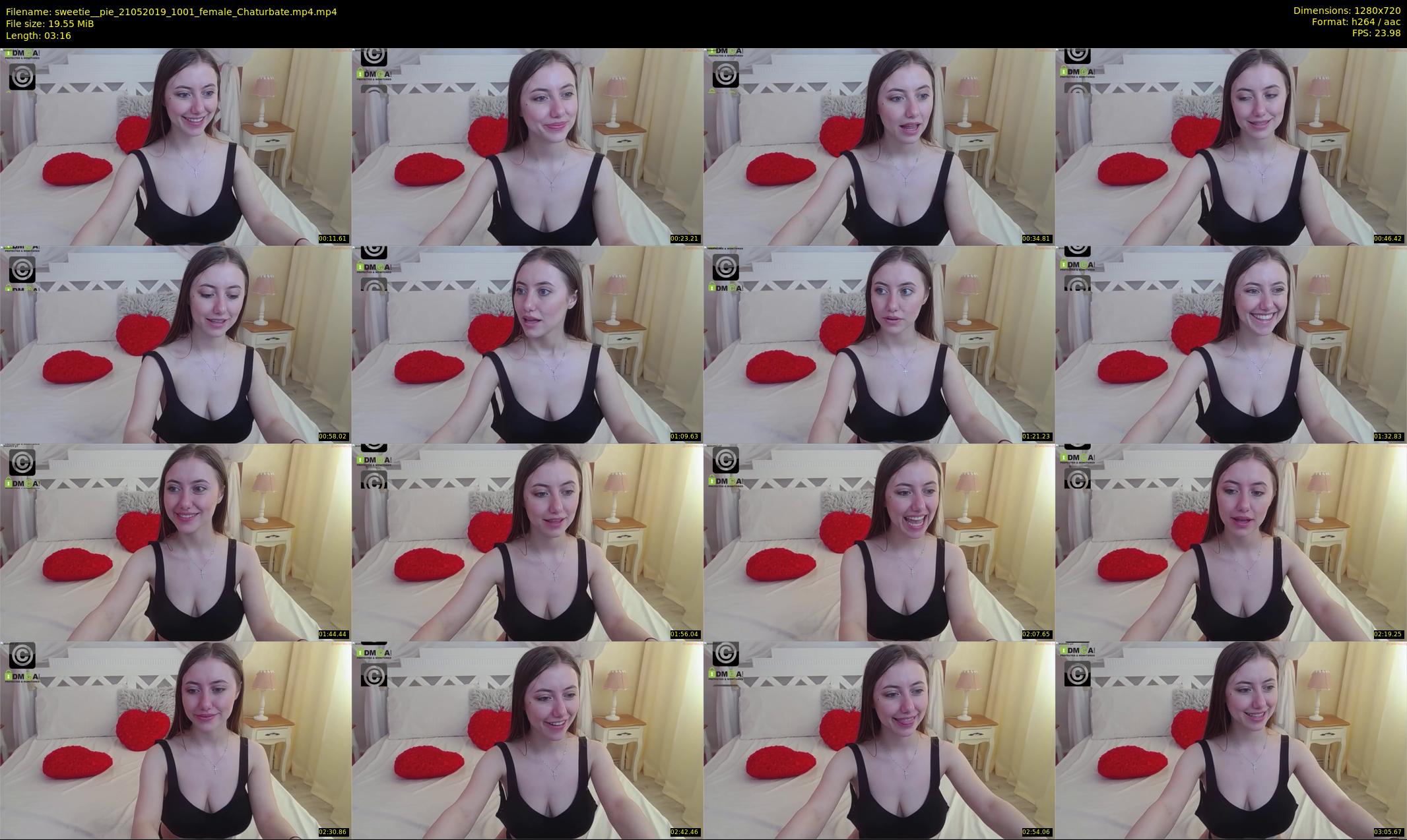 sweetie__pie — 4 minute Chaturbate female cam show recording, 720p, May 21, 2019