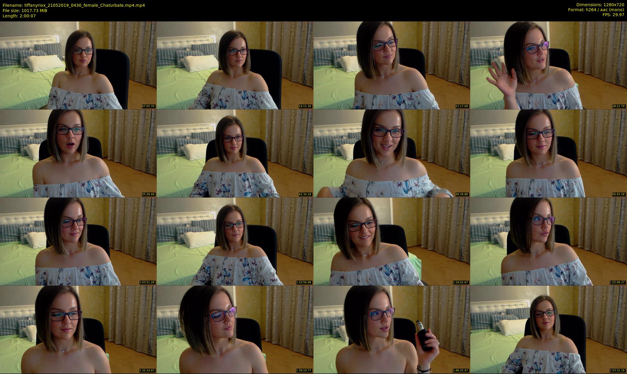 tiffanyriox — 121 minute Chaturbate female cam show recording, 720p, May 21, 2019
