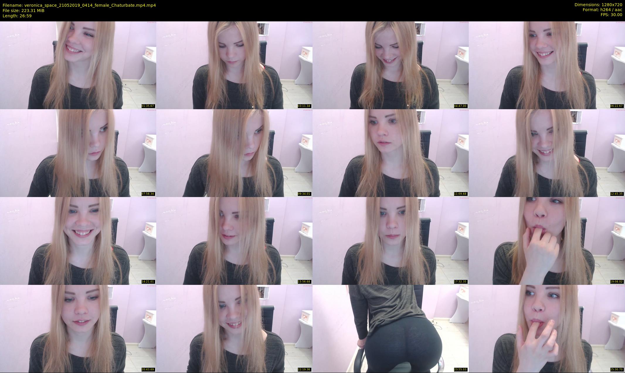veronica_space — 27 minute Chaturbate female cam show recording, 720p, May 21, 2019