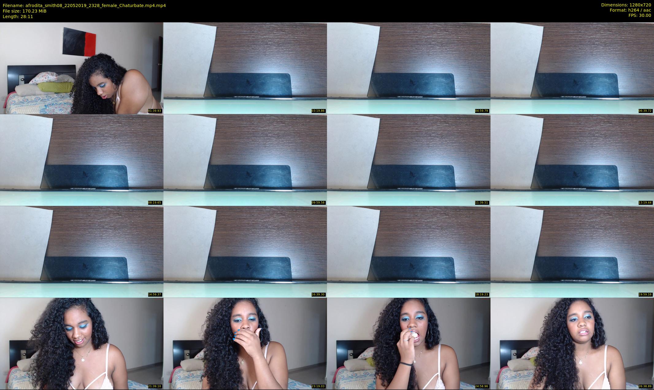 afrodita_smith08 — 29 minute Chaturbate female cam show recording, 720p, May 22, 2019